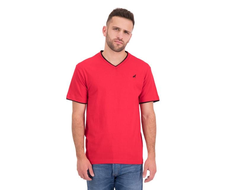 Foto 1 | Foto 1 | Playera de Cuello V Roja Refill para Hombre