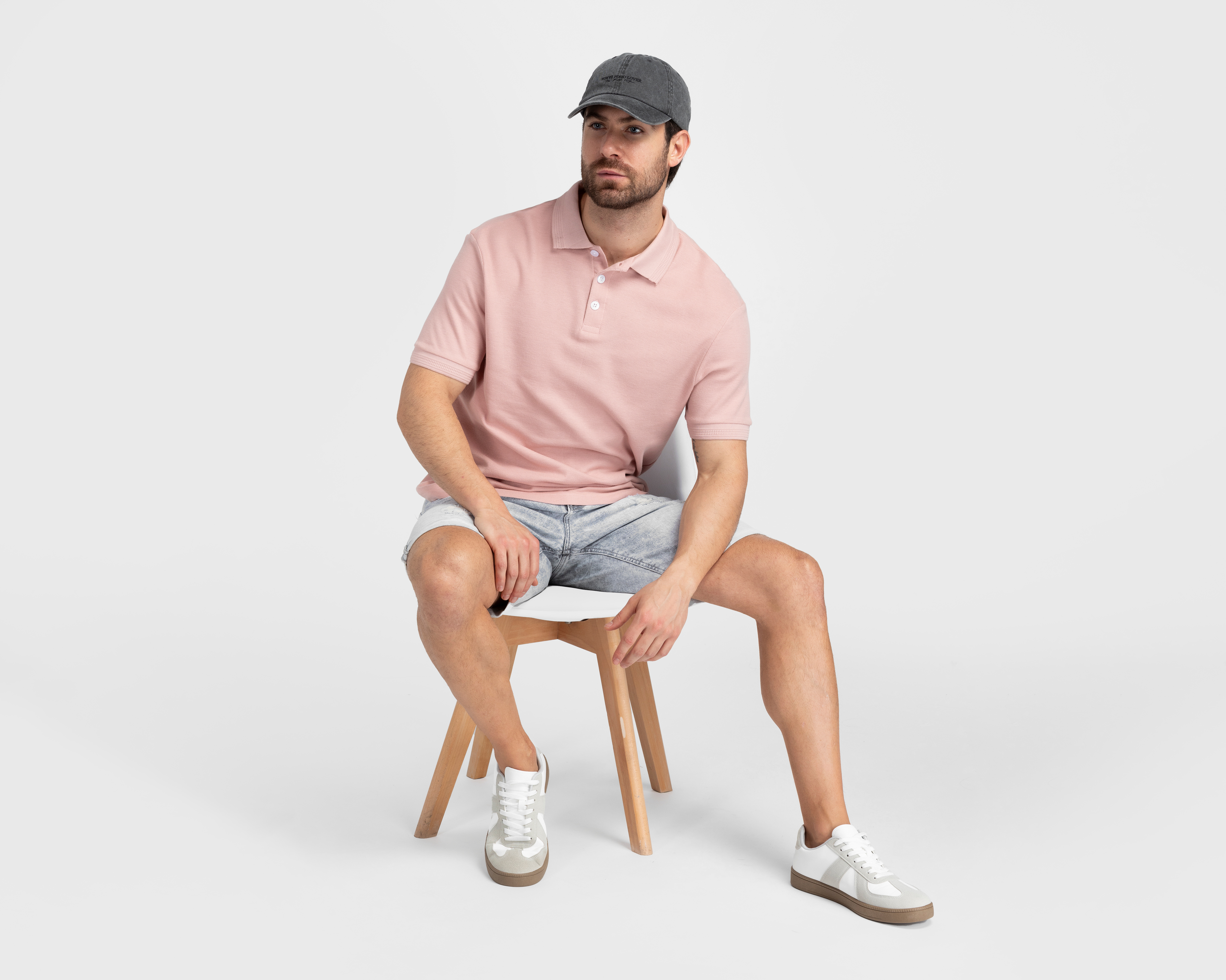 Playera Polo Refill Rosa para Hombre