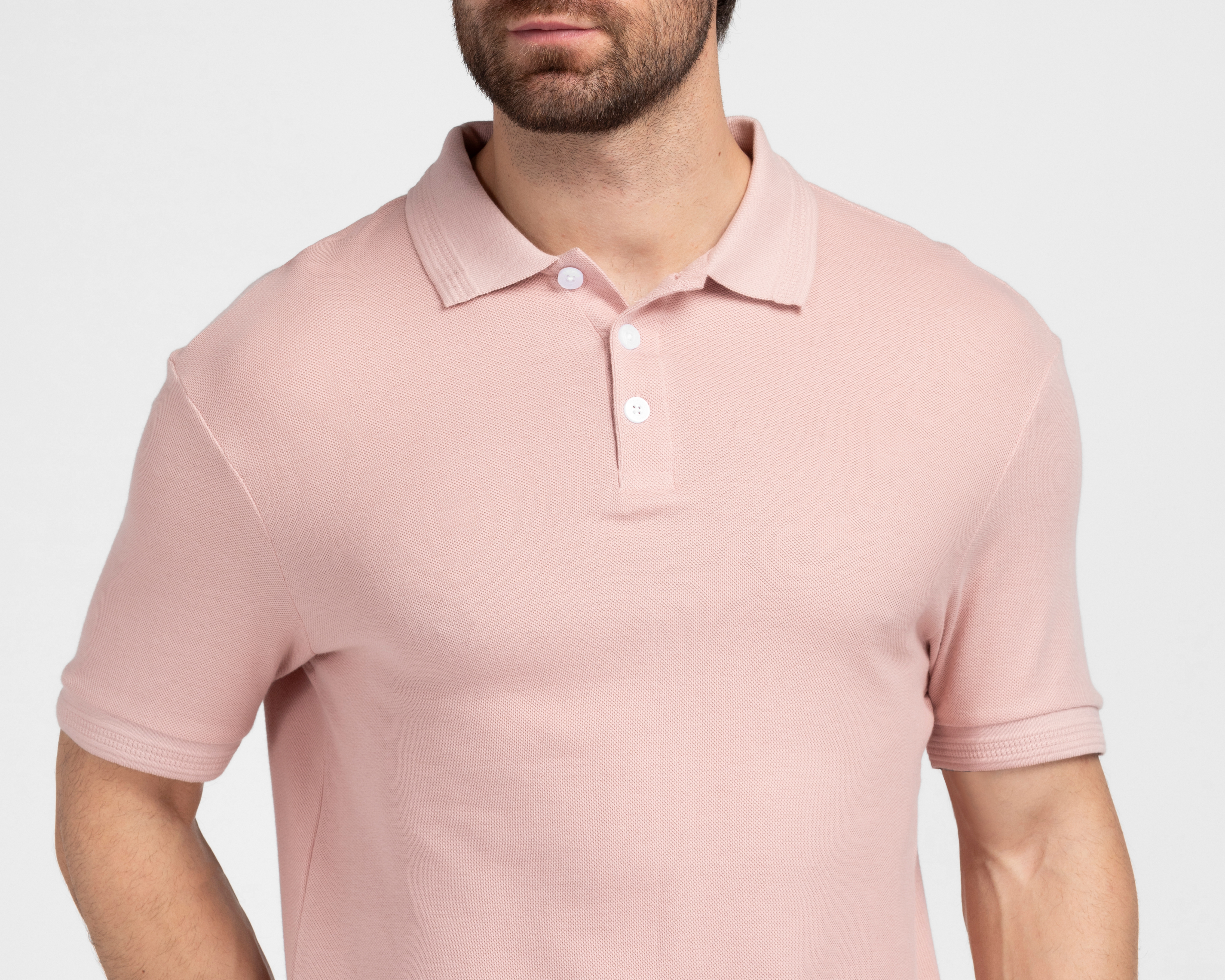 Foto 5 pulgar | Foto 4 | Playera Polo Refill Rosa para Hombre