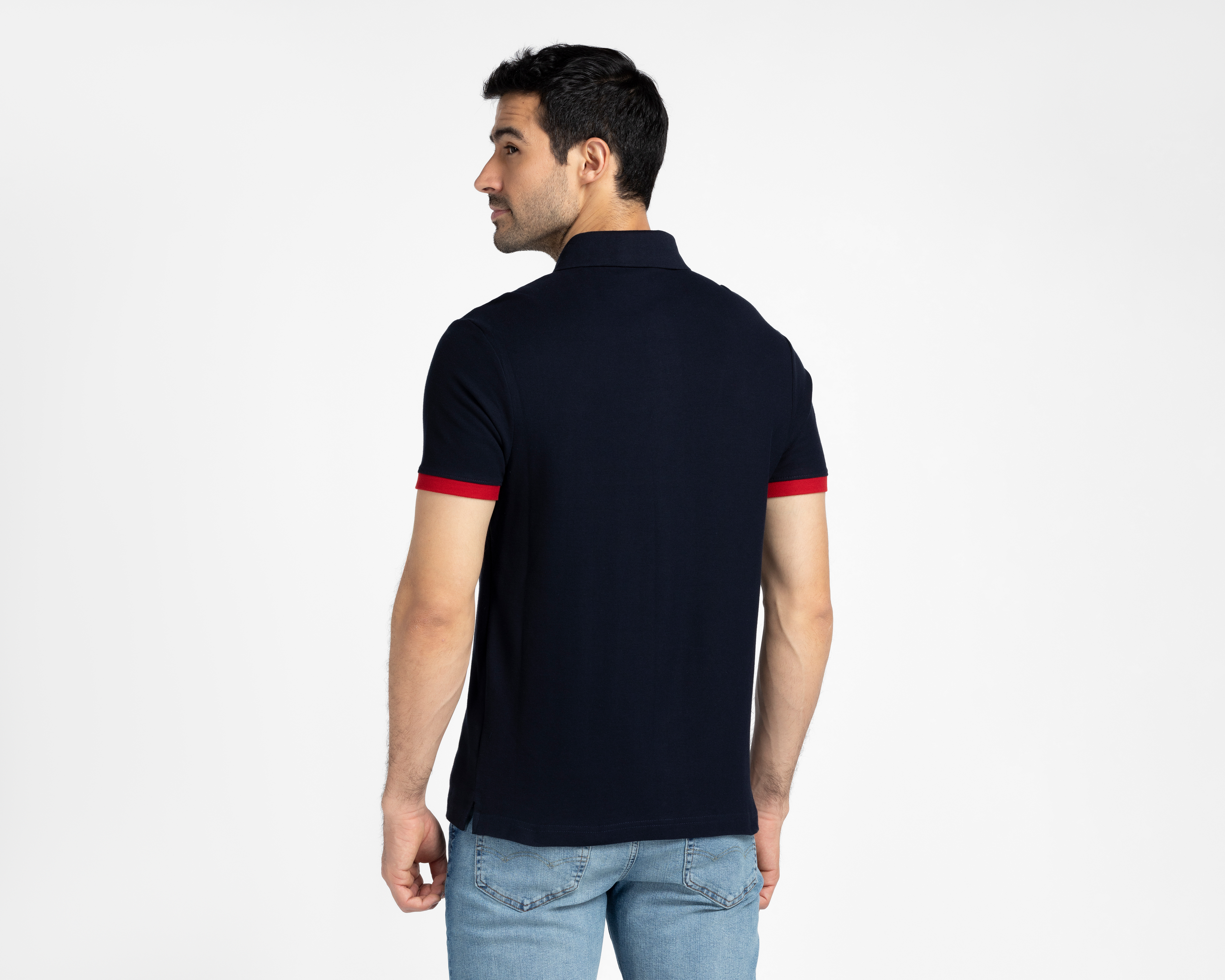 Foto 3 pulgar | Foto 2 | Playera Polo York Team Polo Club Azul para Hombre
