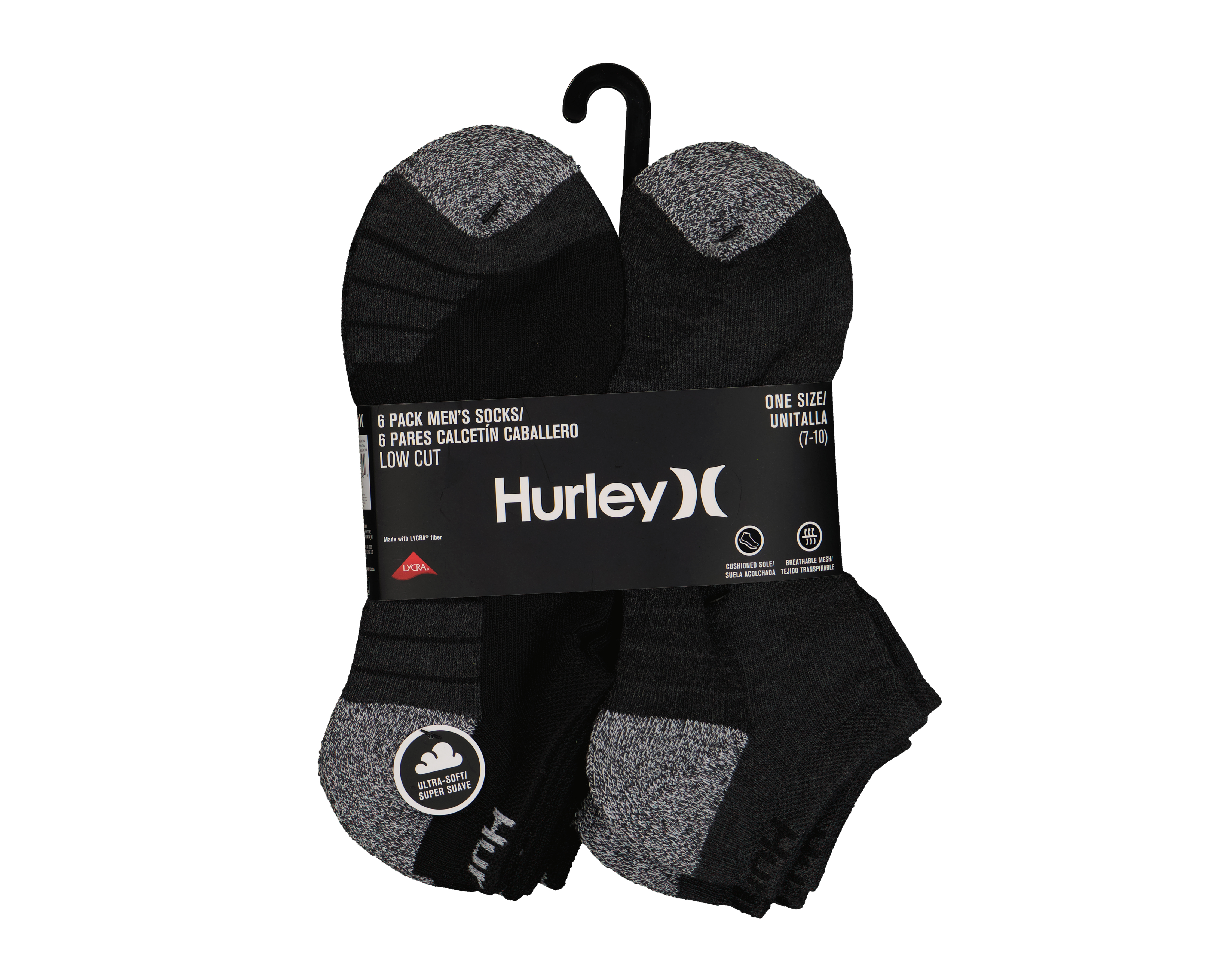 Foto 3 | Foto 3 | Calcetines Deportivos Hurley para Hombre 6 Pares