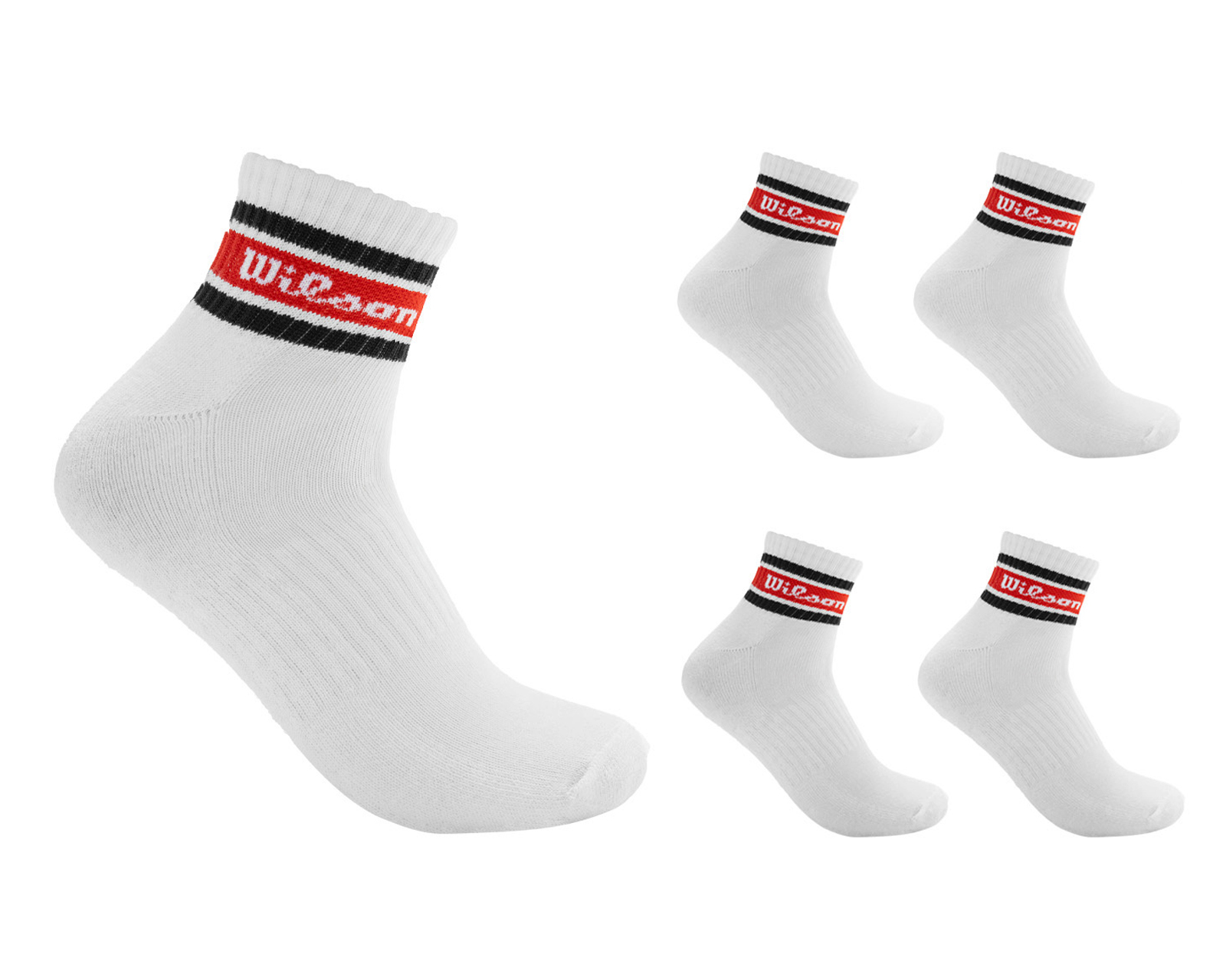 Foto 2 pulgar | Foto 1 | Calcetas Deportivas Wilson para Hombre 5 Pares
