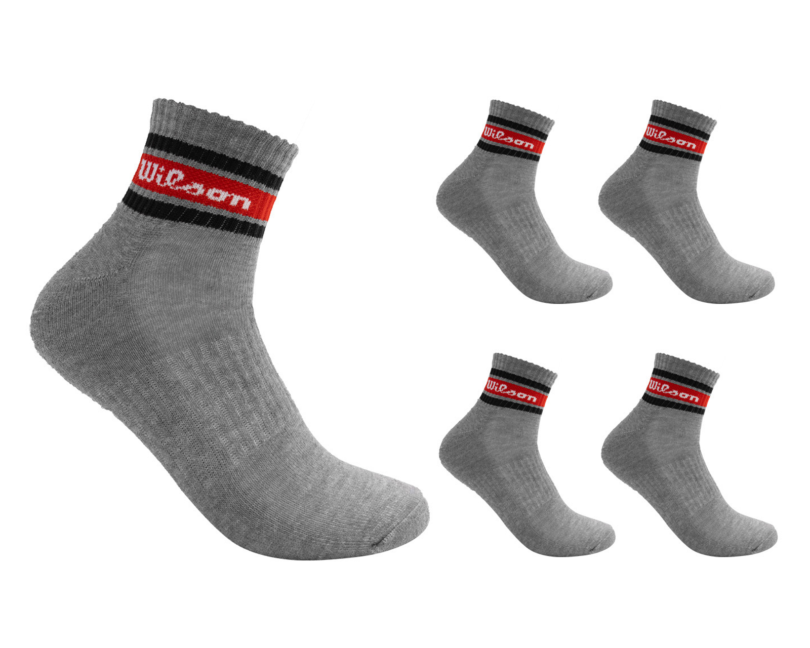 Calcetas Deportivas Wilson para Hombre 5 Pares