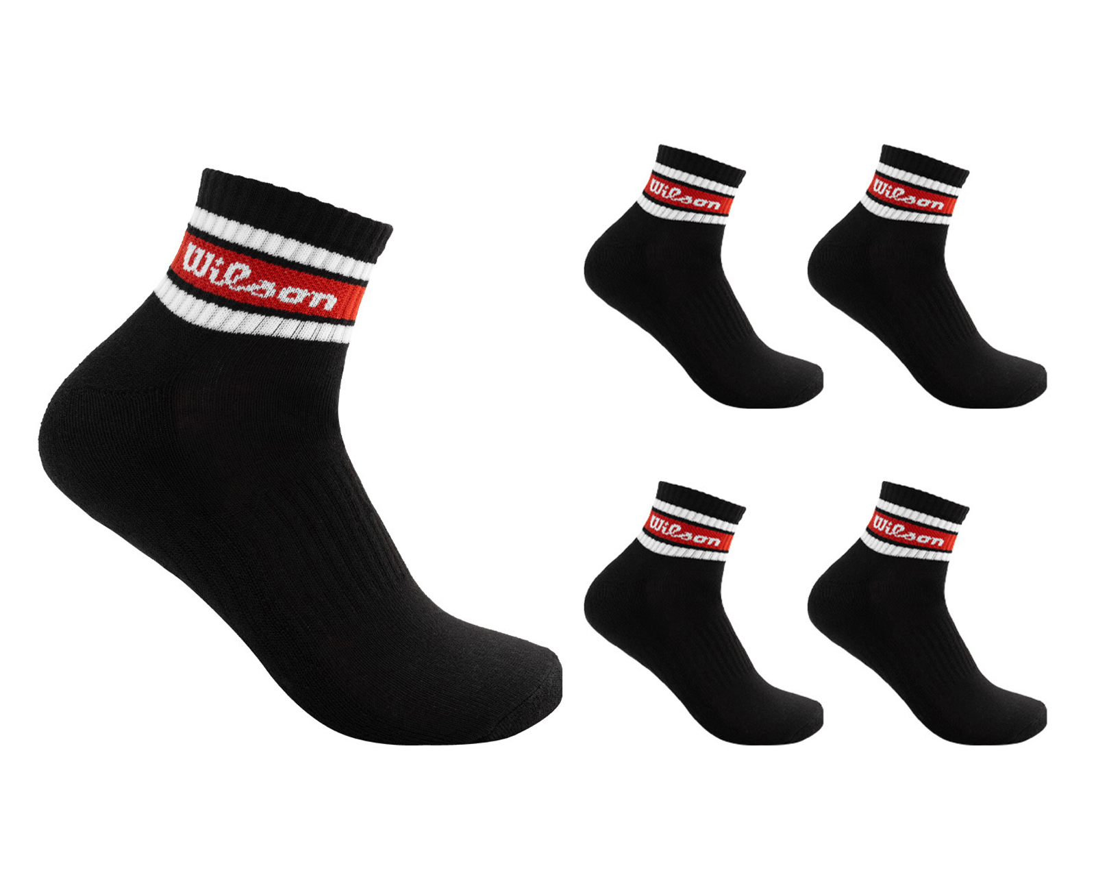 Foto 2 pulgar | Foto 1 | Calcetas Deportivas Wilson para Hombre 5 Pares