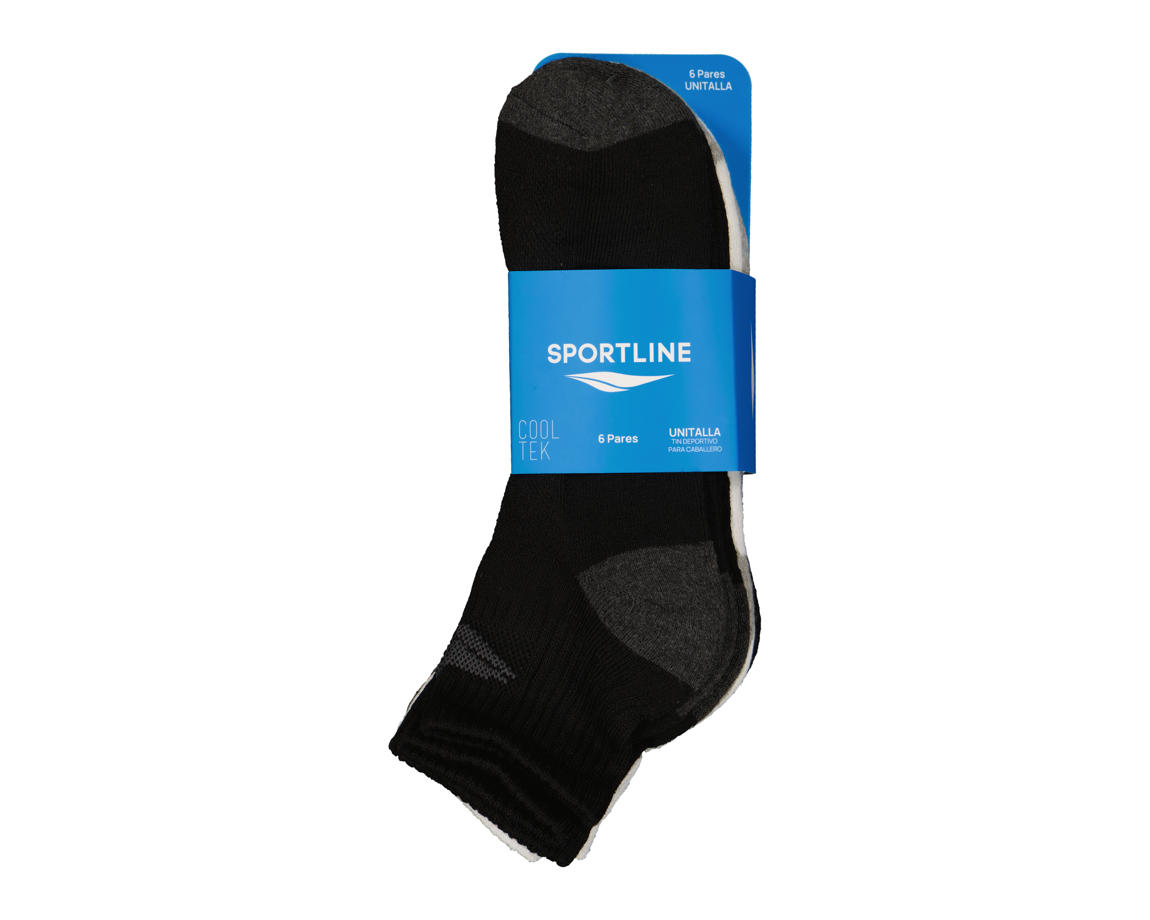 Foto 4 pulgar | Foto 3 | Calcetas Deportivas Sportline Cool Tek para Hombre 6 Pares