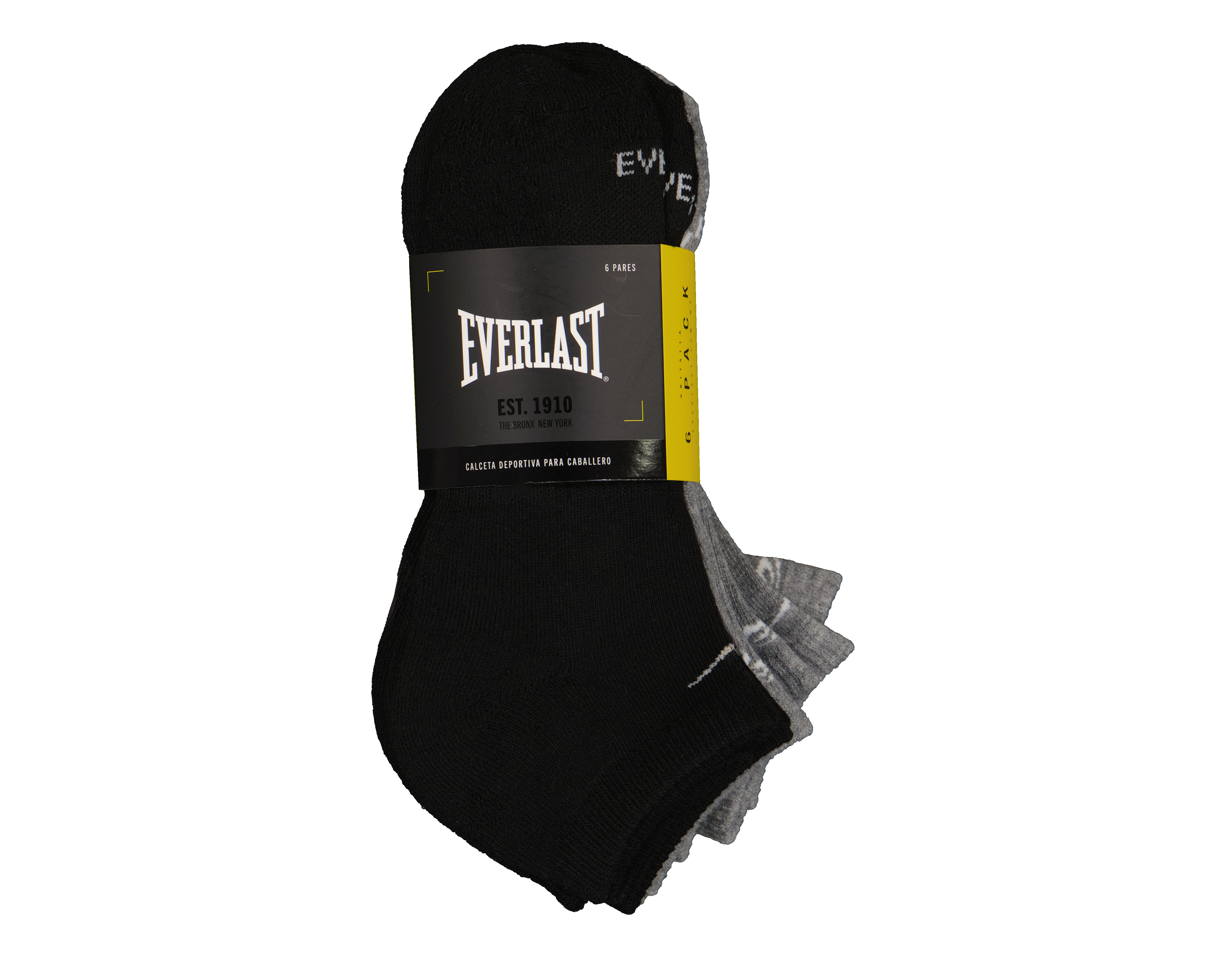 Foto 4 pulgar | Foto 3 | Calcetas Deportivas Everlast para Hombre 6 Pares