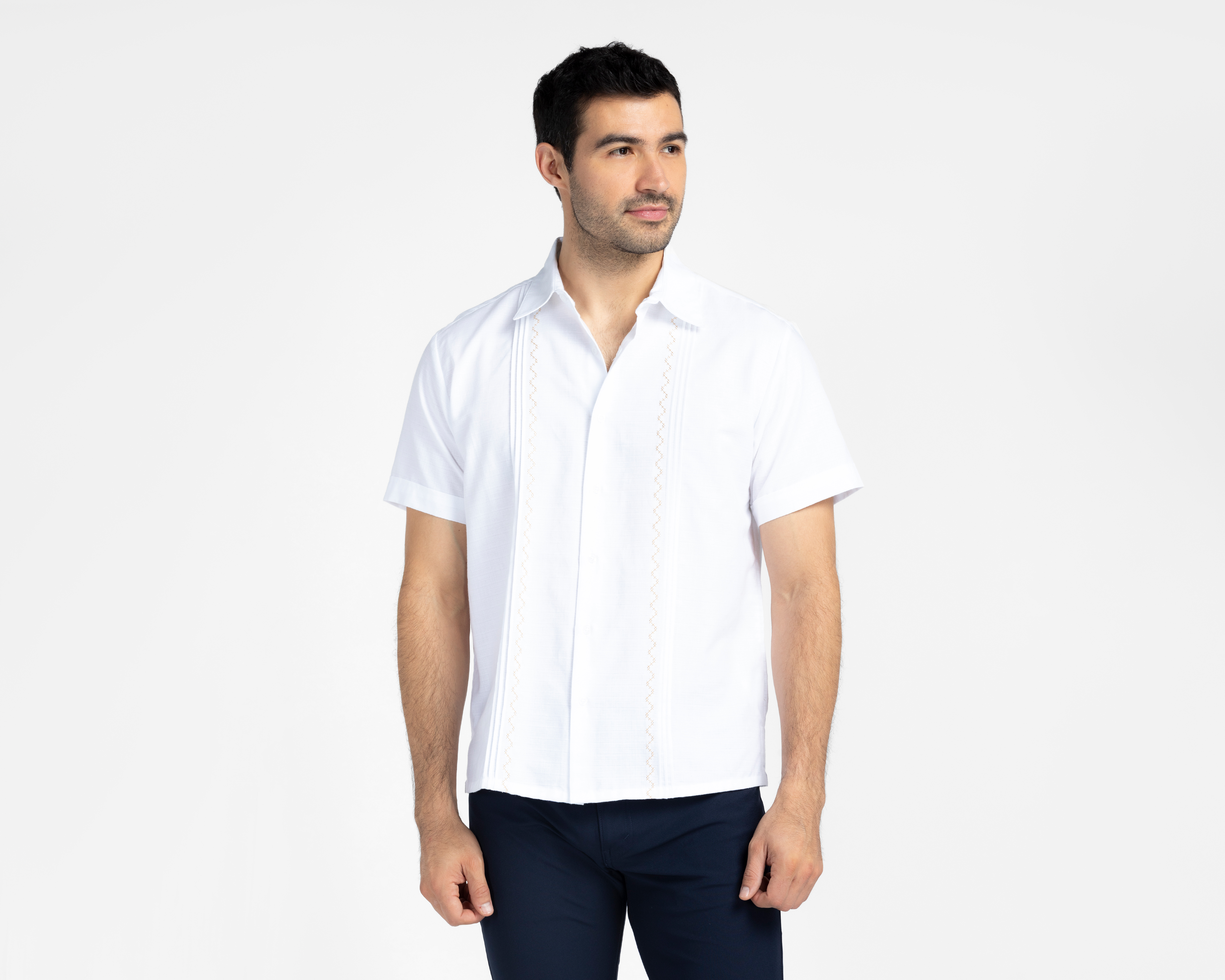 Foto 1 | Foto 1 | Guayabera Porto Sur Regular Fit Blanca para Hombre