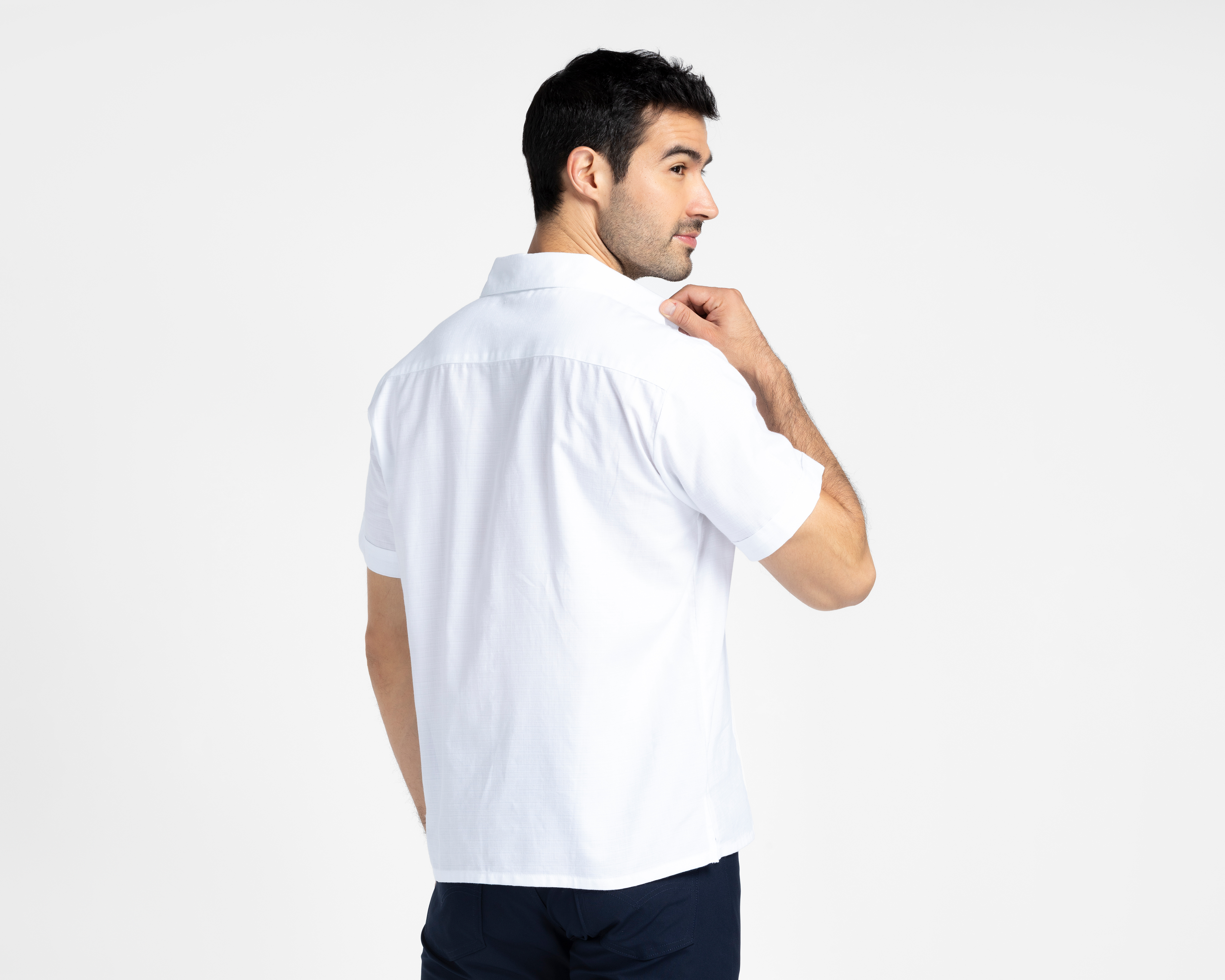 Foto 2 | Foto 2 | Guayabera Porto Sur Regular Fit Blanca para Hombre