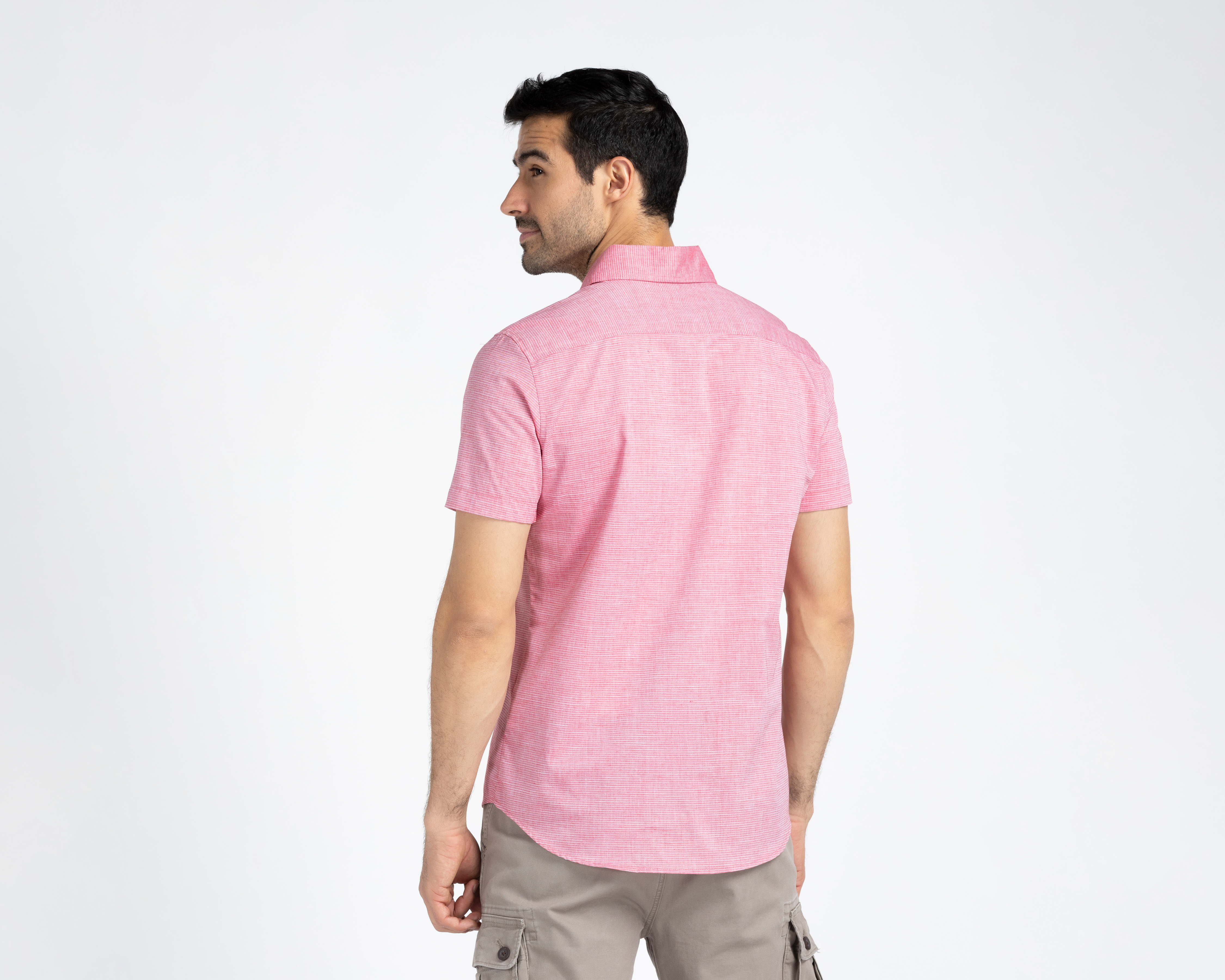 Foto 4 pulgar | Foto 3 | Camisa Casual de Algodón Refill Regular Fit a Rayas para Hombre