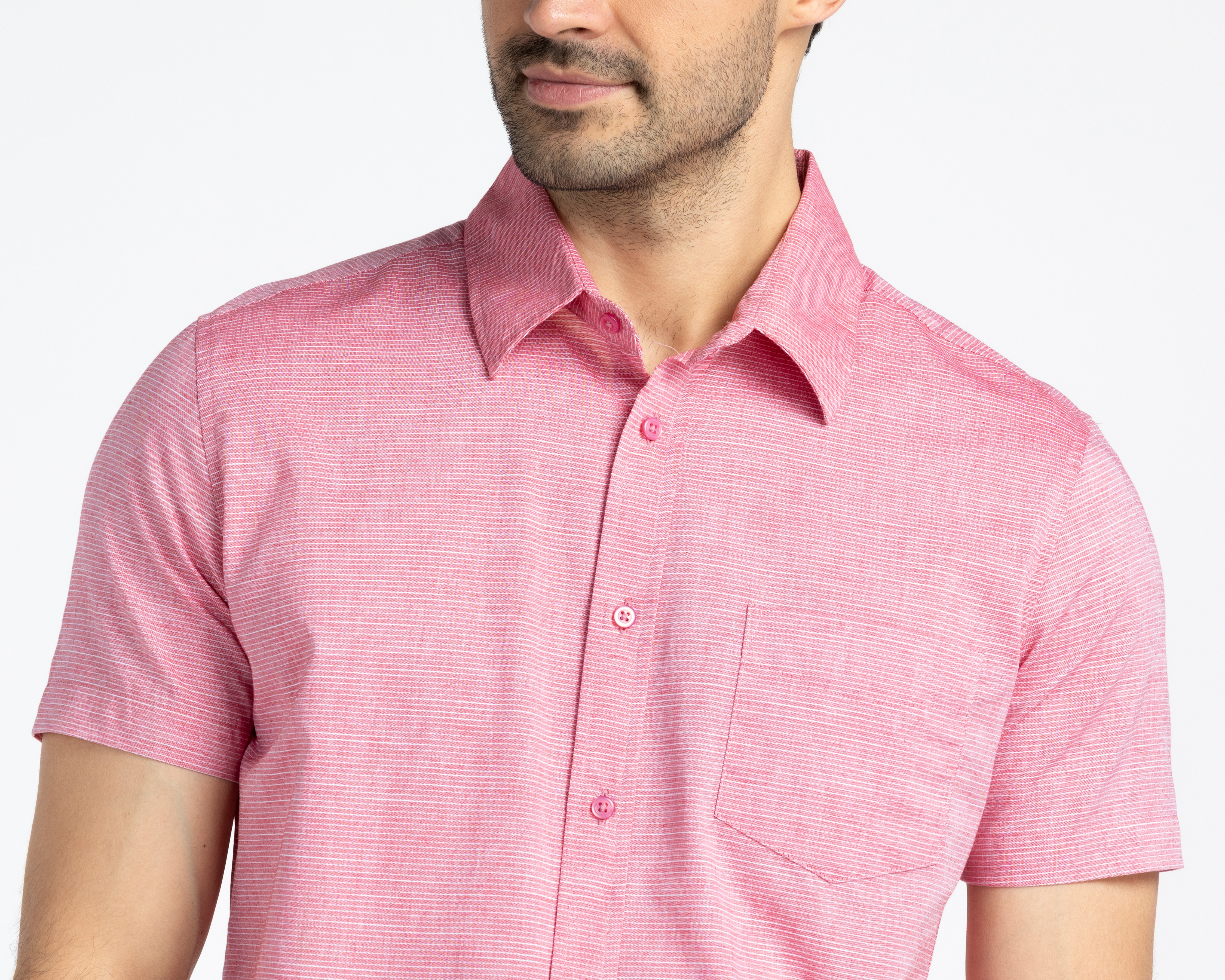 Foto 5 pulgar | Foto 4 | Camisa Casual de Algodón Refill Regular Fit a Rayas para Hombre