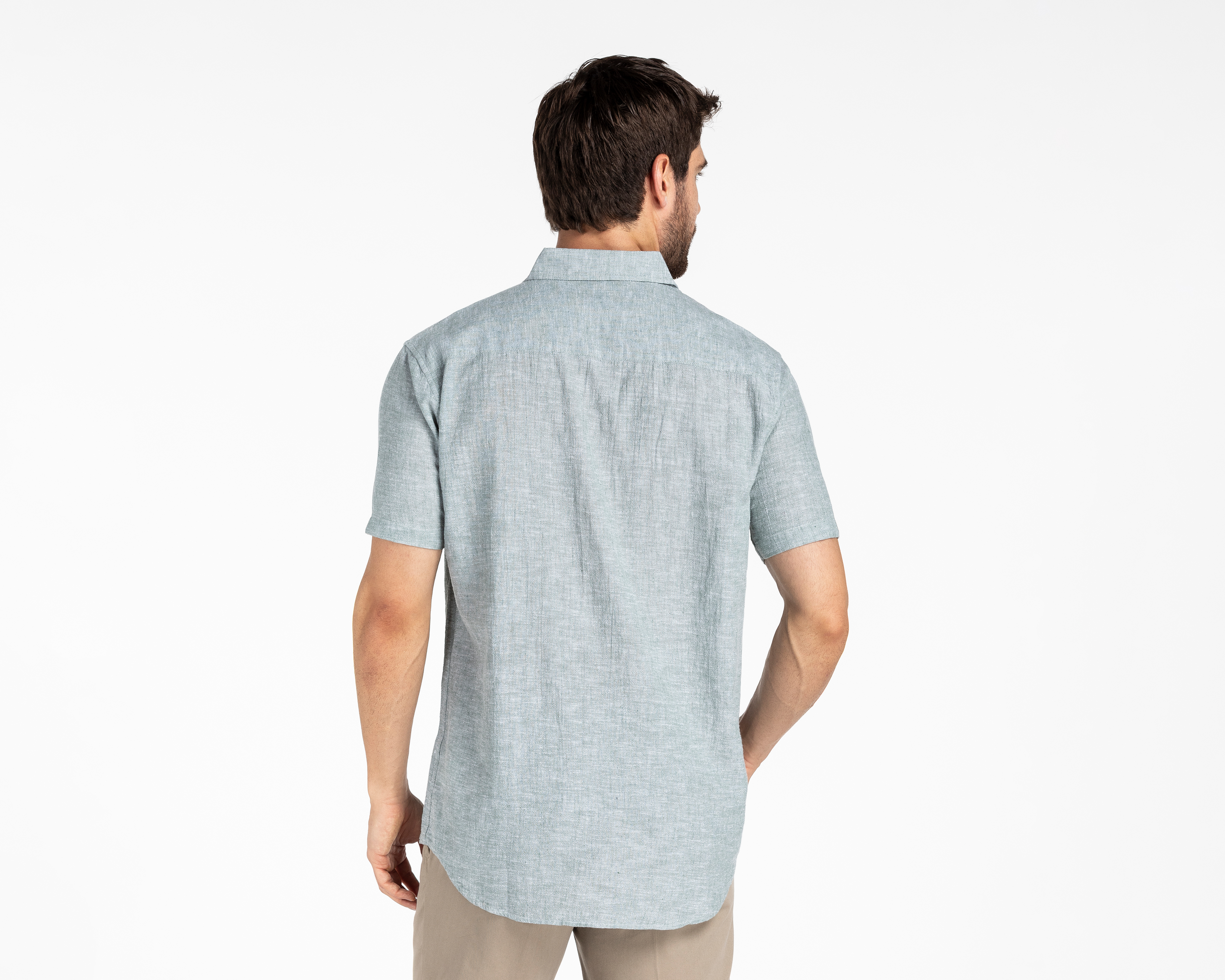 Foto 2 | Foto 2 | Camisa Casual Porto Sur Regular Fit Lisa para Hombre