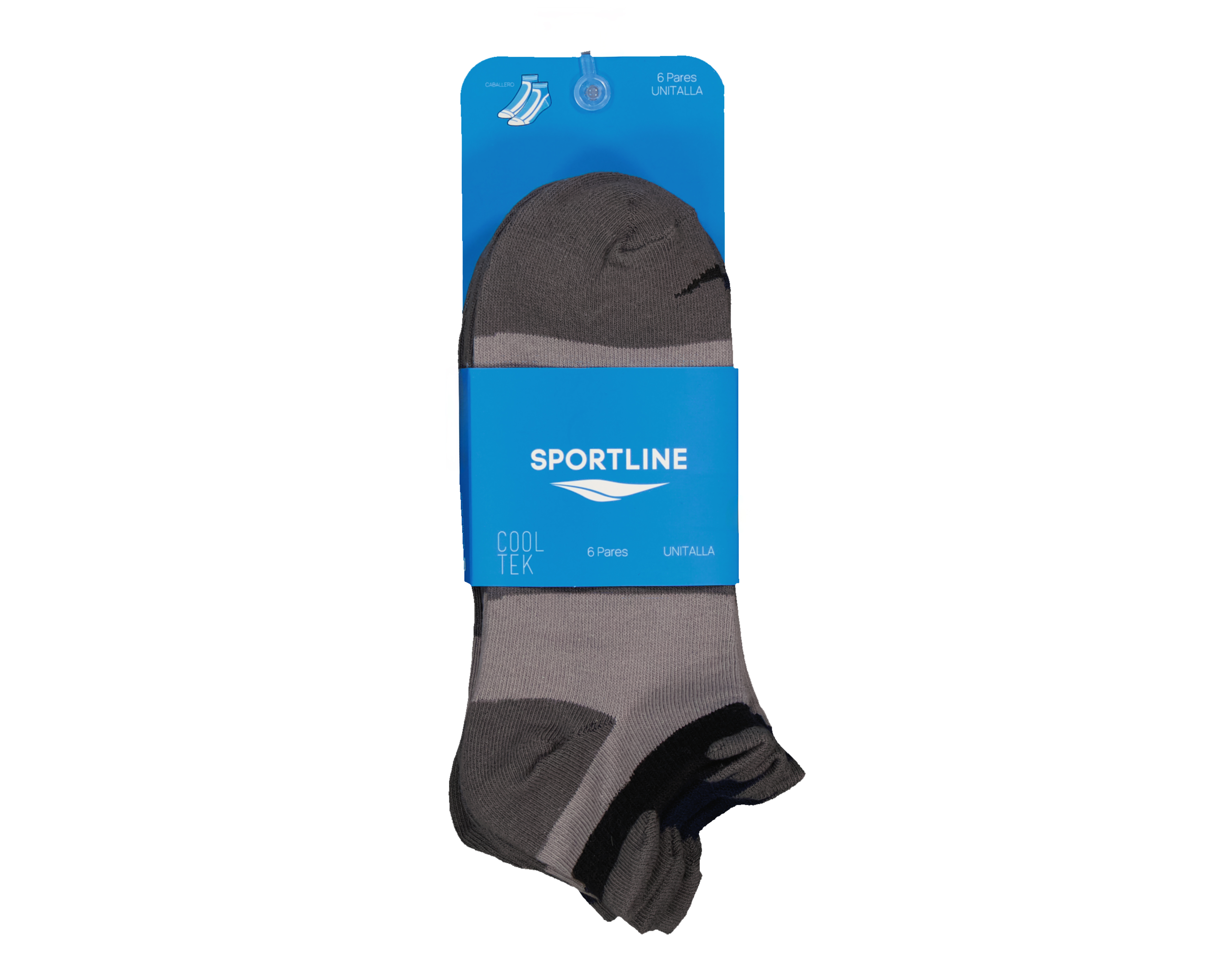 Foto 4 pulgar | Foto 3 | Calcetines Deportivos Sportline Cooltek para Hombre 6 Pares