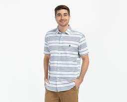 Camisa Casual de Algodón York Team Polo Club Regular Fit para Hombre