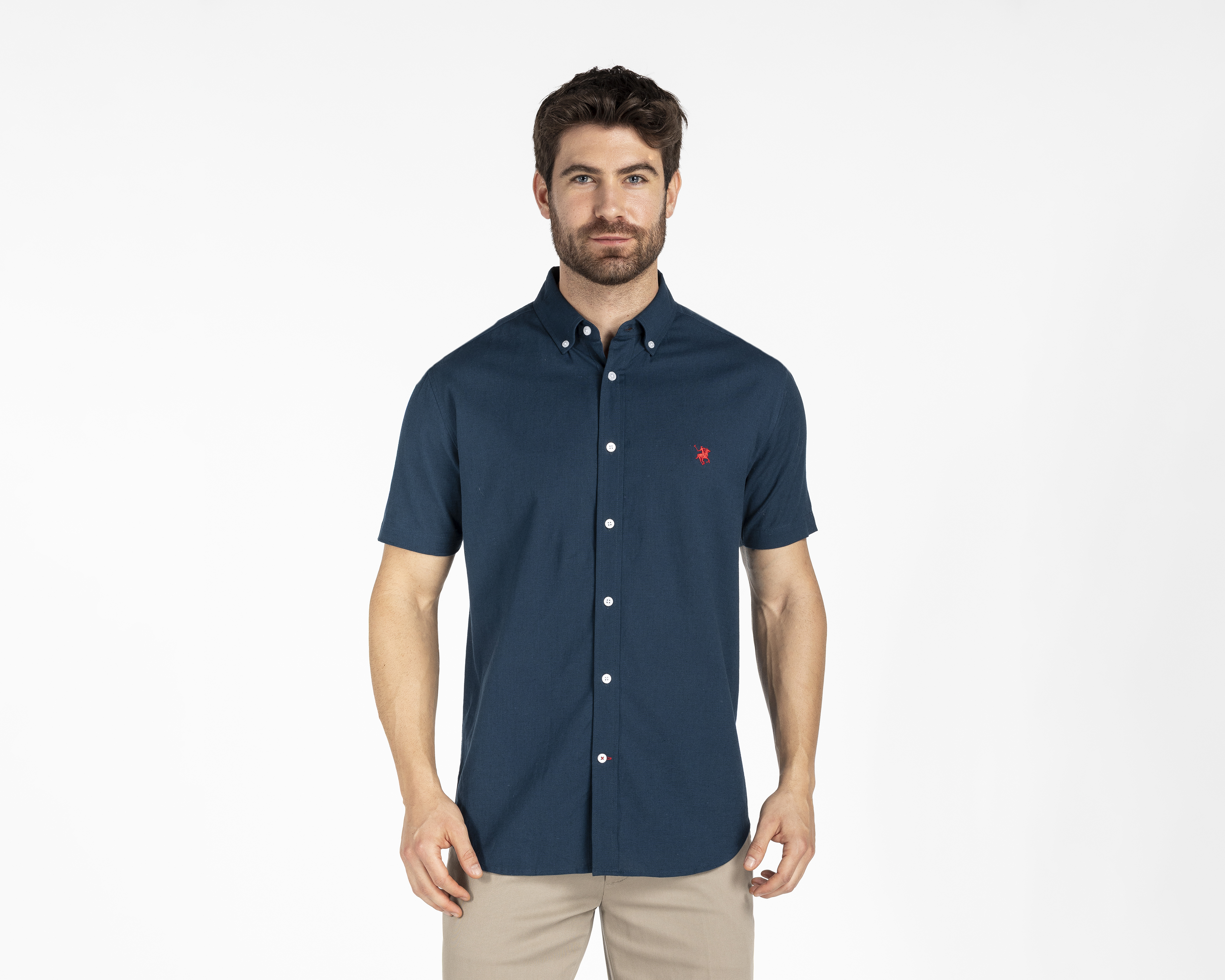 Foto 2 pulgar | Foto 1 | Camisa Casual York Team Polo Club Regular Fit Lisa para Hombre