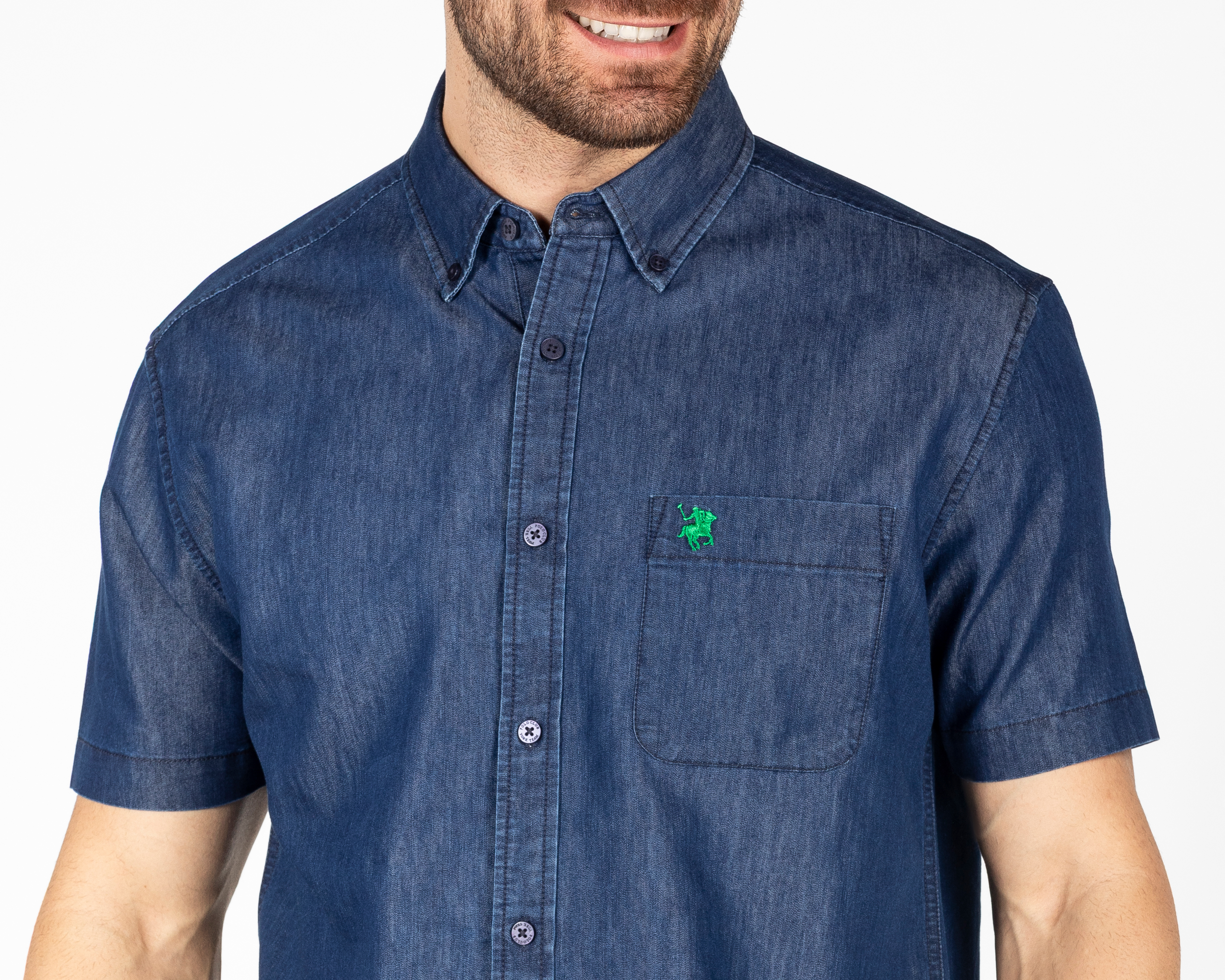 Foto 4 pulgar | Foto 3 | Camisa Casual de Algodón York Team Polo Club Regular Fit Lisa para Hombre
