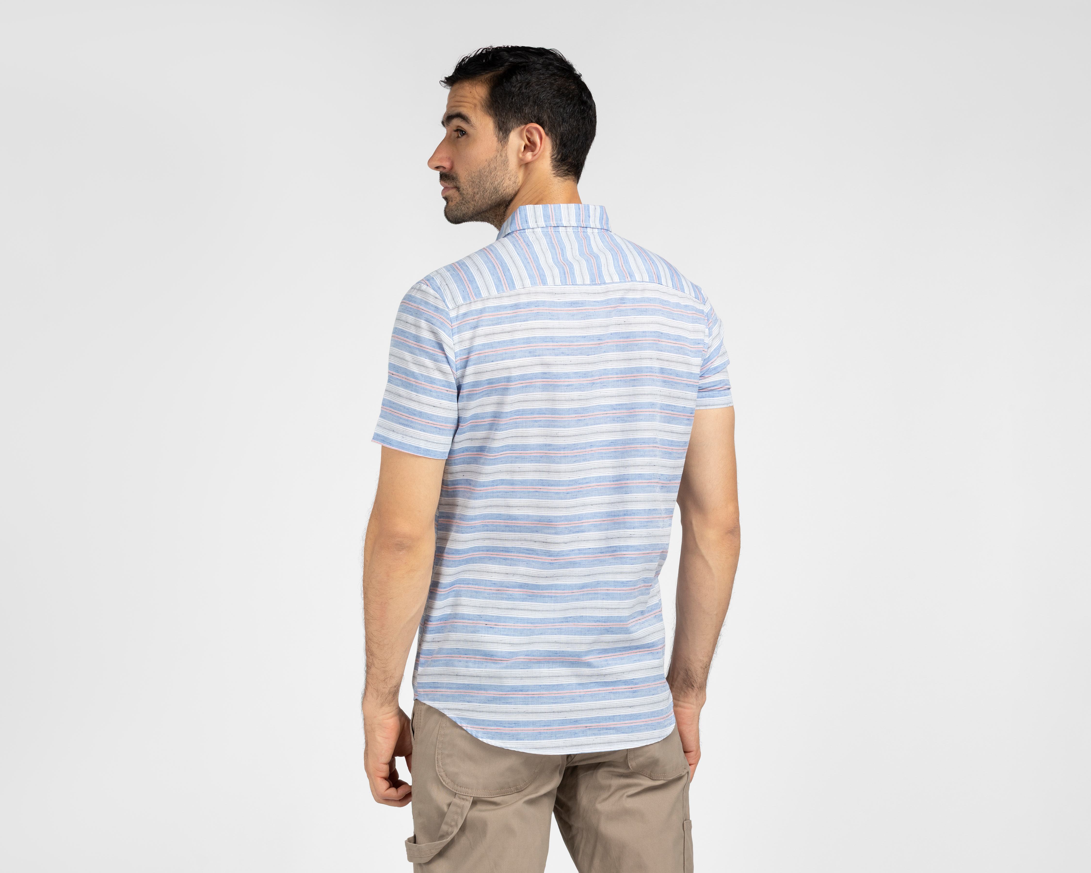 Foto 4 pulgar | Foto 3 | Camisa Casual Refill Regular Fit a Rayas para Hombre