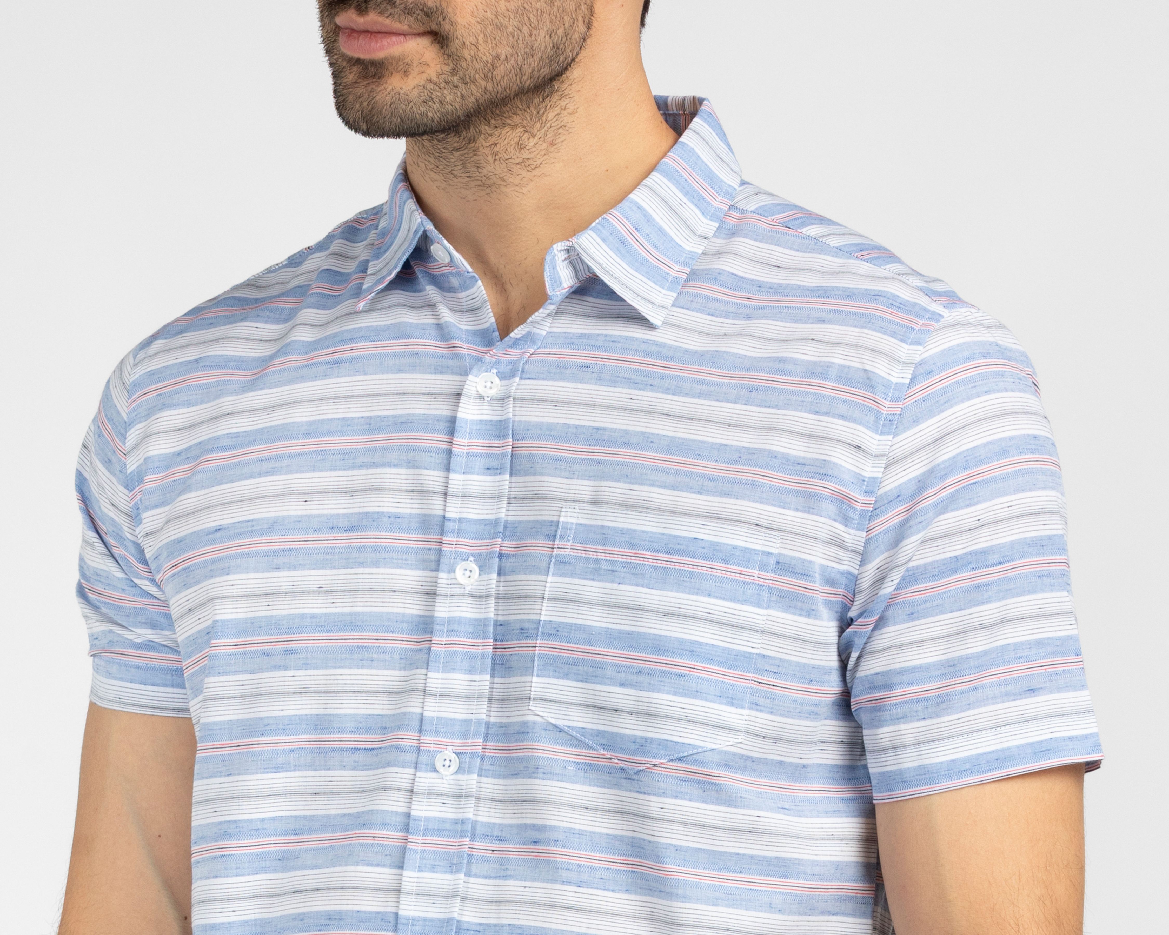 Foto 5 pulgar | Foto 4 | Camisa Casual Refill Regular Fit a Rayas para Hombre