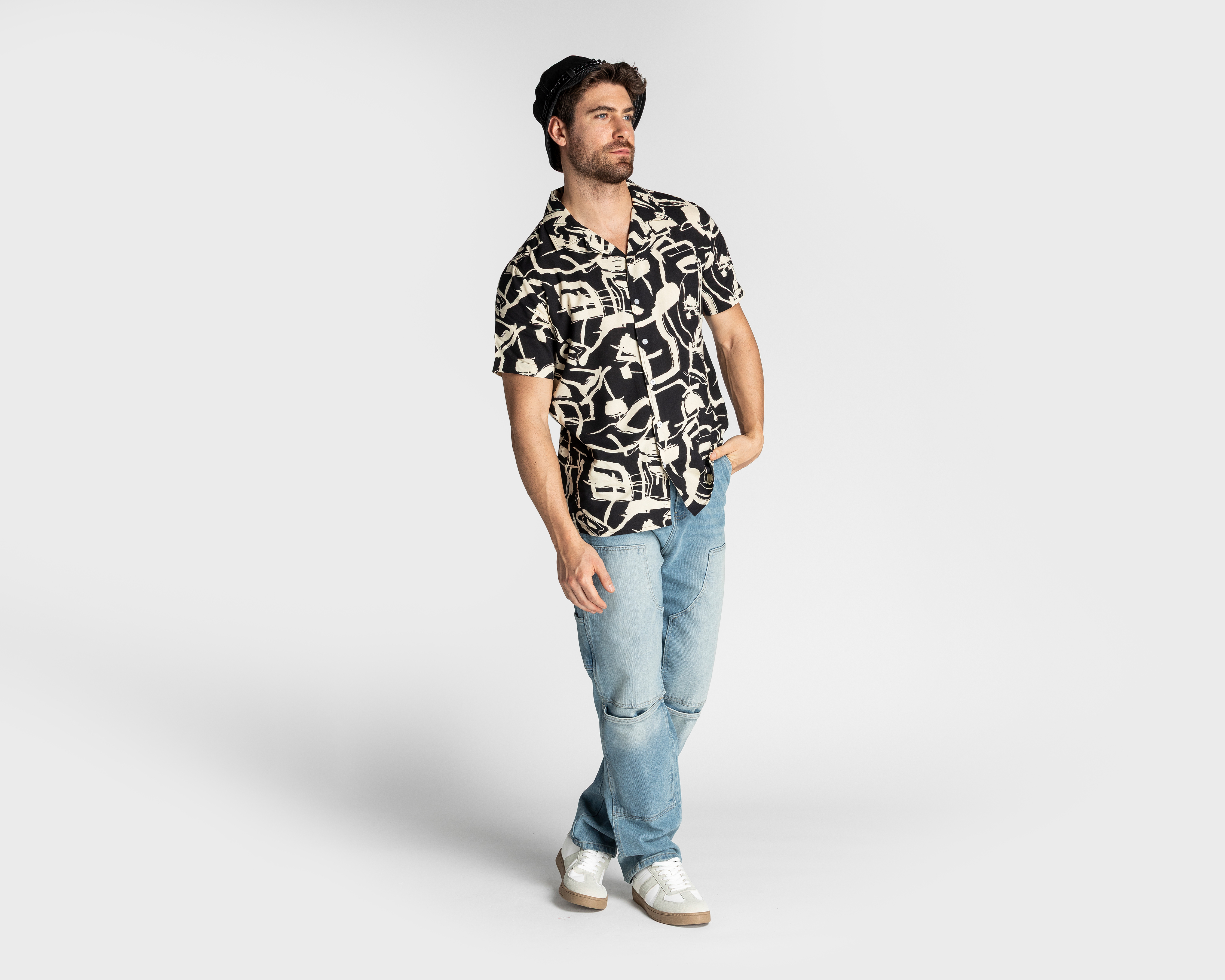 Foto 3 pulgar | Foto 2 | Camisa Casual Strona Regular Fit Estampada para Hombre