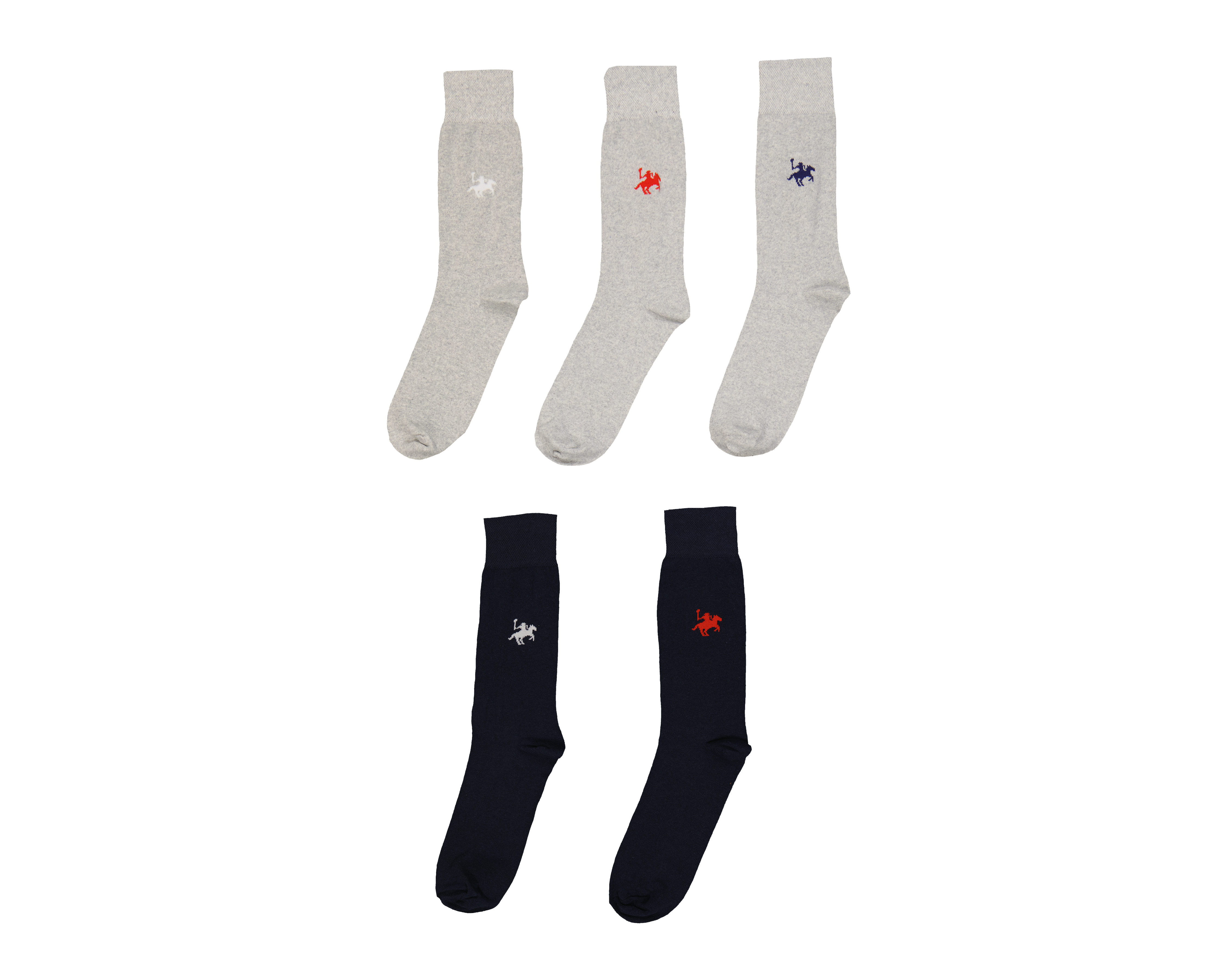 Calcetas de Vestir York Team Polo Club para Hombre 5 Pares