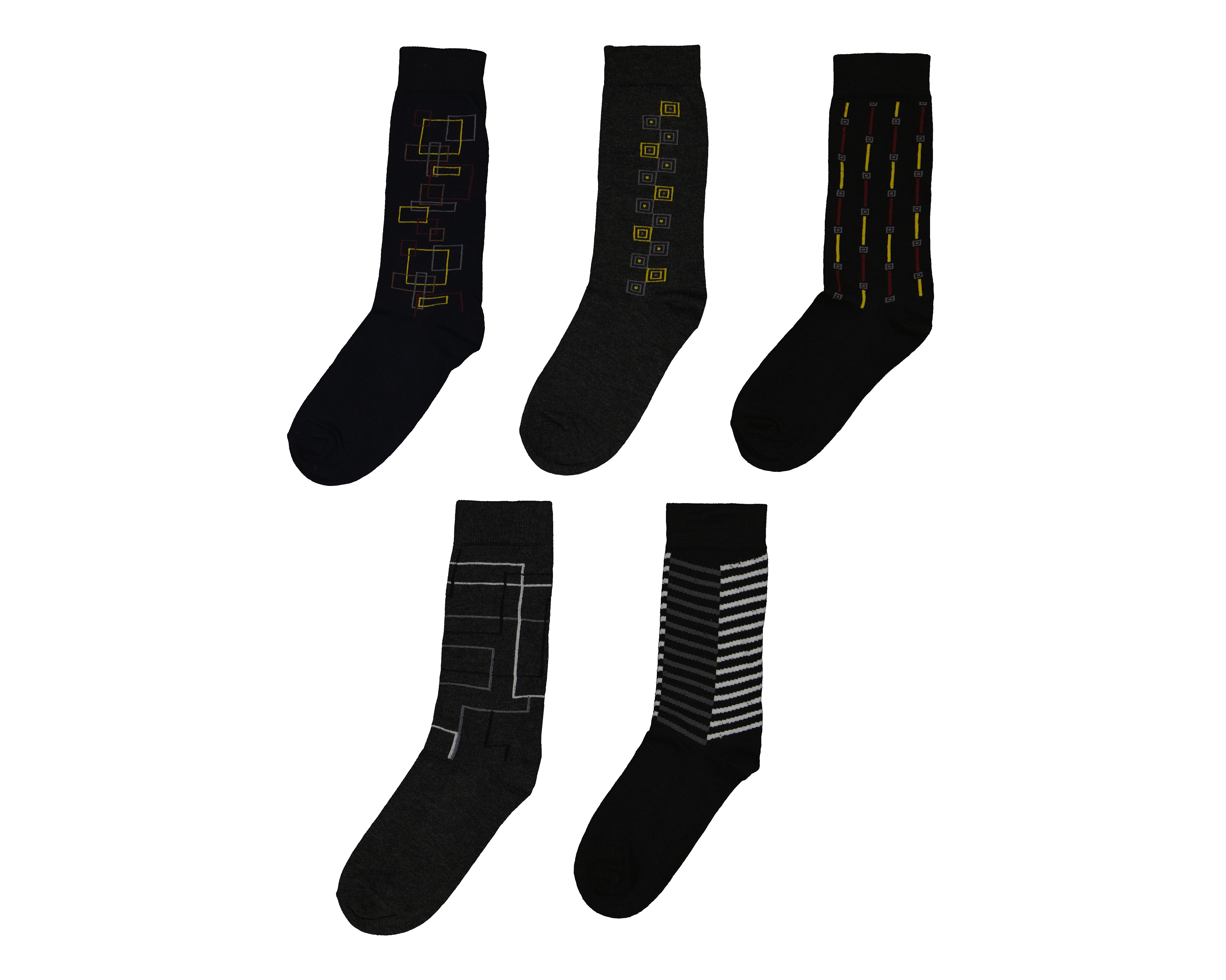 Foto 2 pulgar | Foto 1 | Calcetas de Vestir Wall Street para Hombre 5 Pares