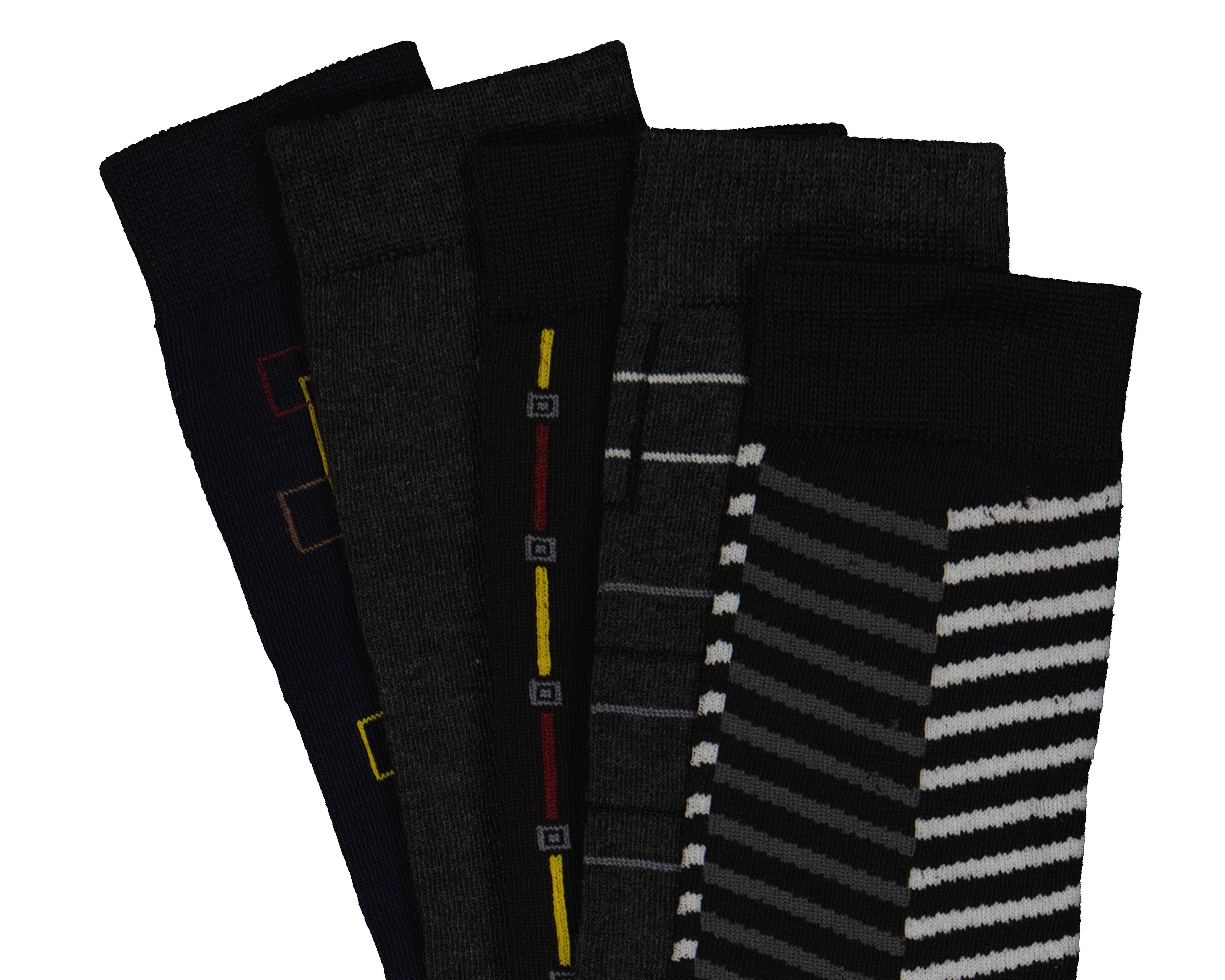 Foto 3 pulgar | Foto 2 | Calcetas de Vestir Wall Street para Hombre 5 Pares