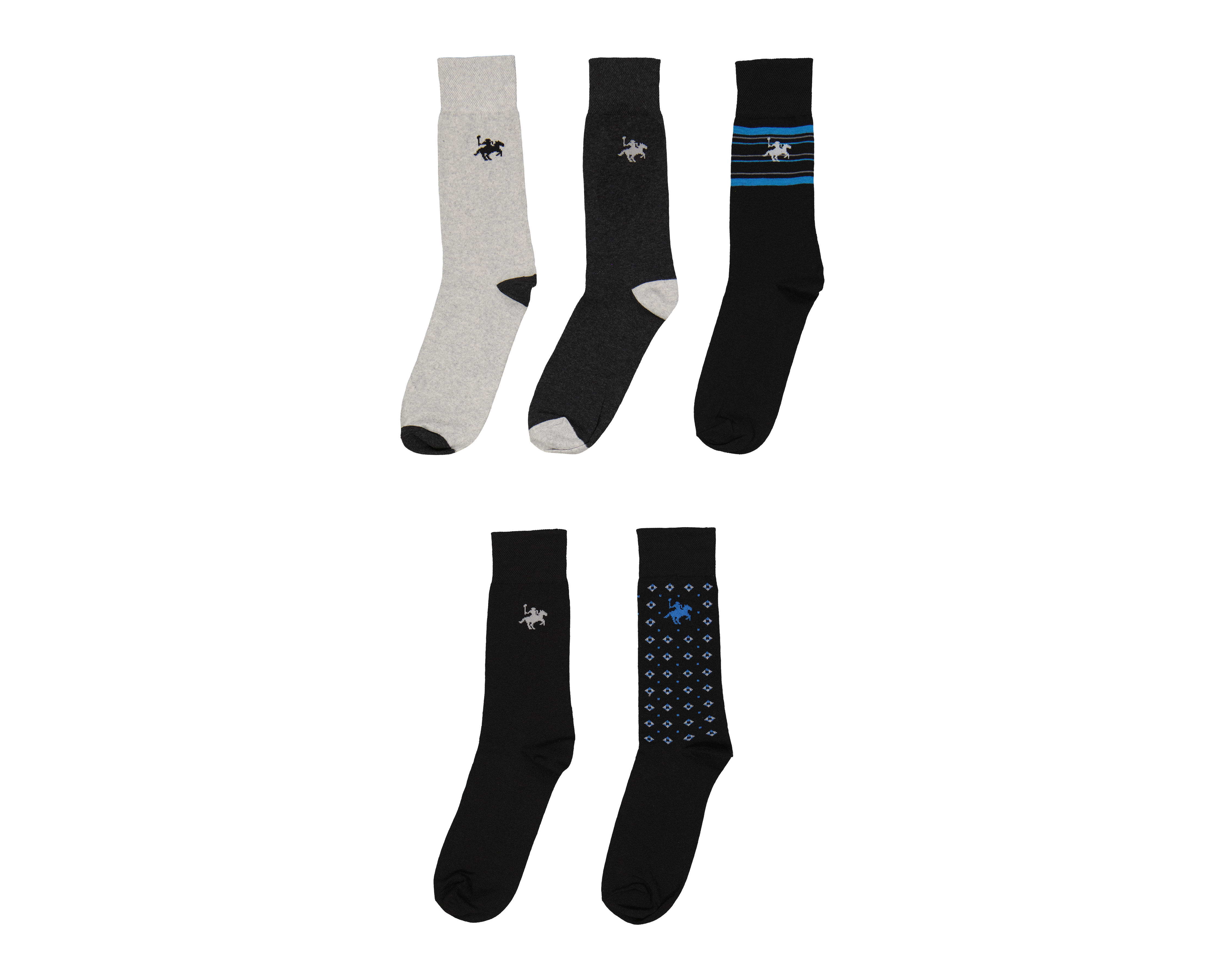 Foto 1 | Foto 1 | Calcetas de Vestir York Team Polo Club para Hombre 5 Pares