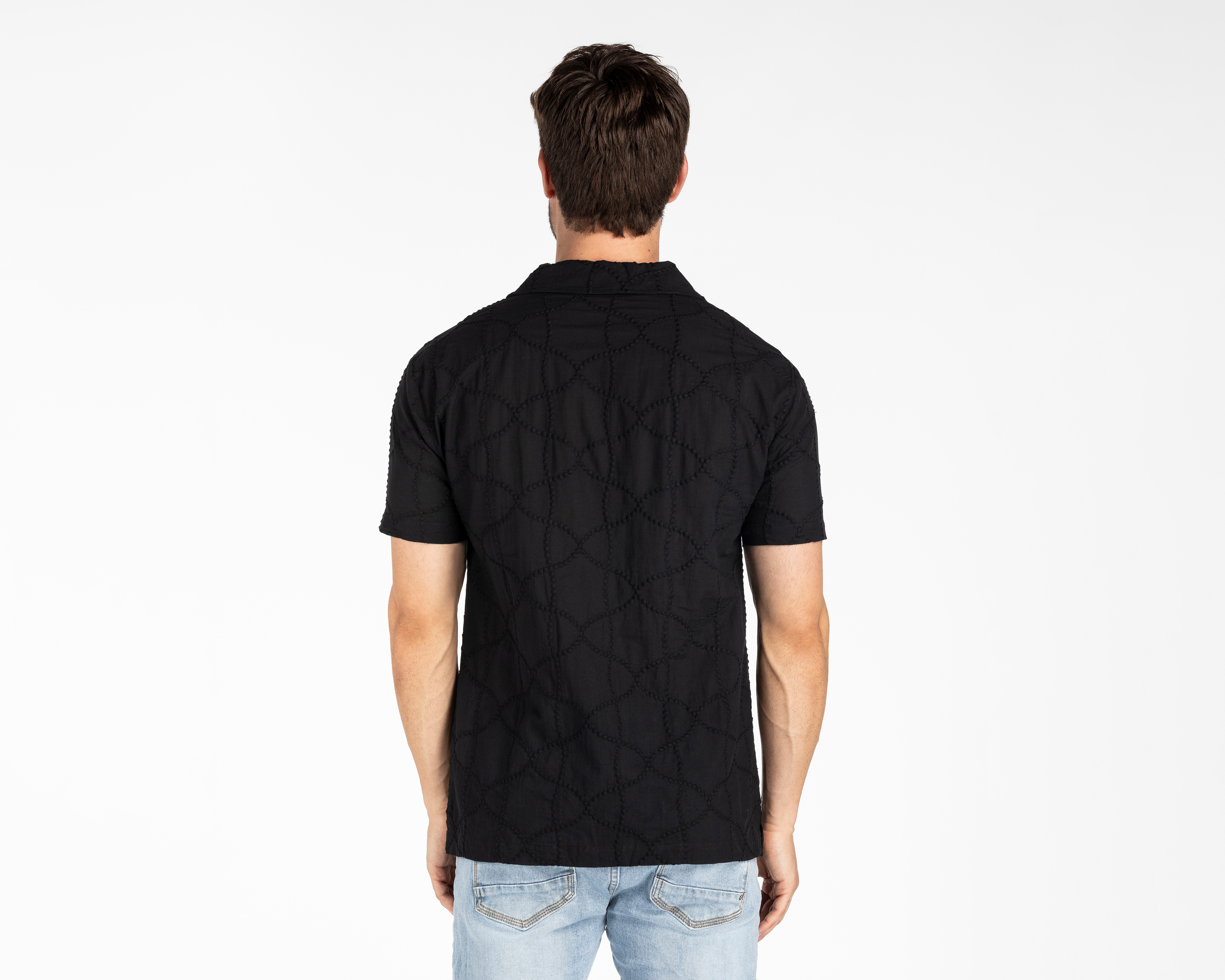 Foto 3 pulgar | Foto 2 | Camisa Casual de Algodón Forever 21 Regular Negra para Hombre