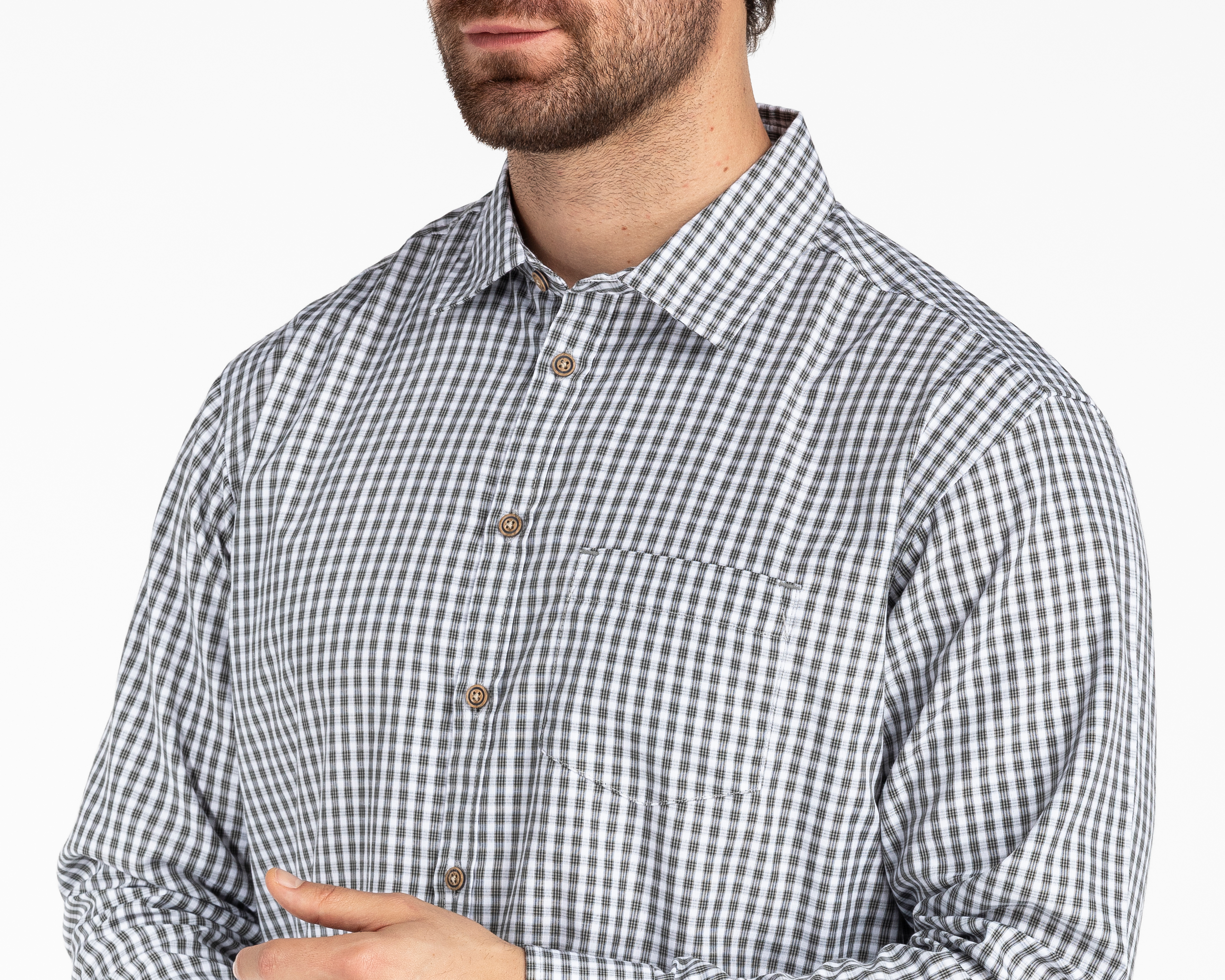 Foto 3 | Foto 3 | Camisa Casual Porto Sur Regular Fit a Cuadros para Hombre