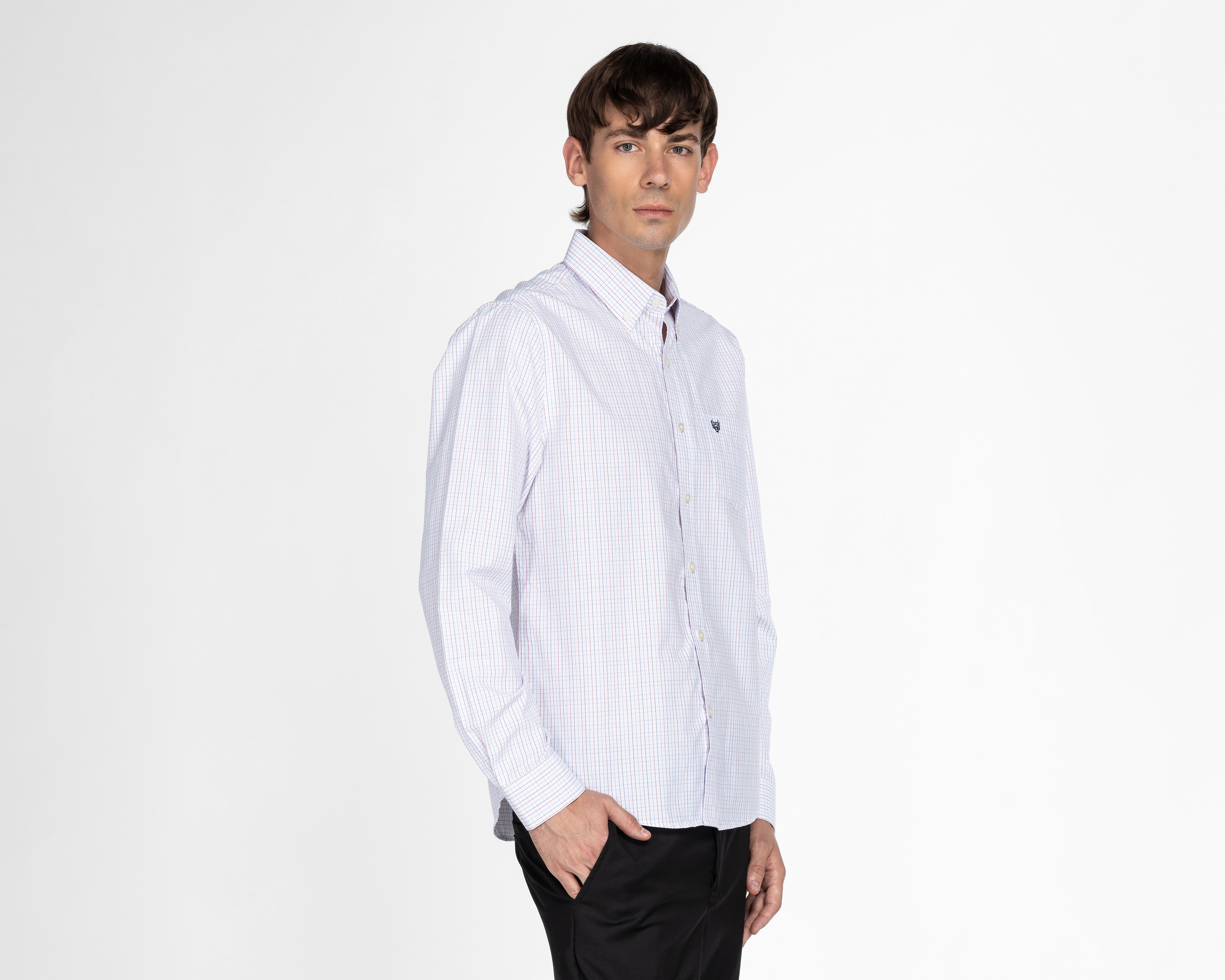 Foto 2 pulgar | Foto 1 | Camisa Casual Chaps Regular Fit a Cuadros para Hombre