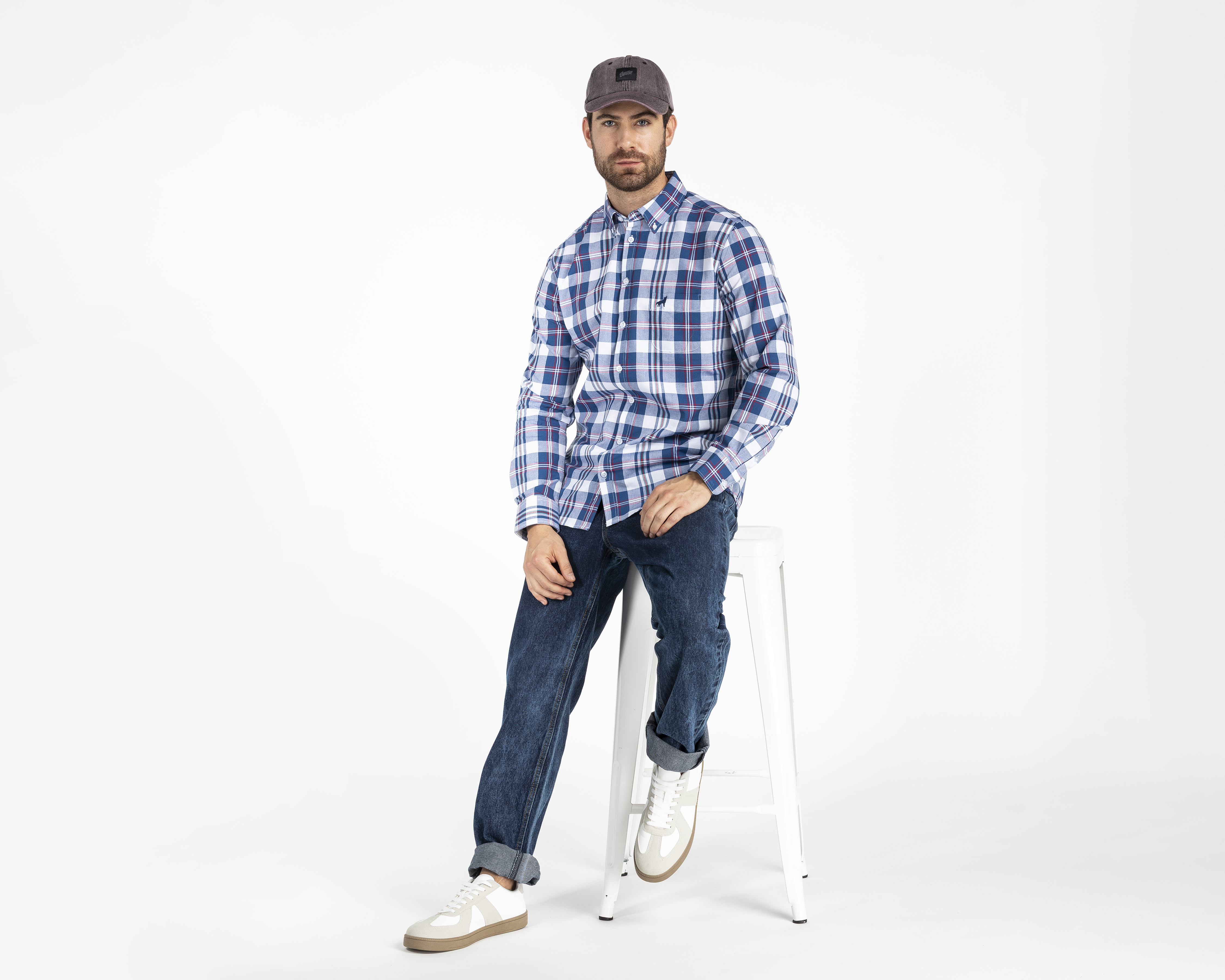 Foto 3 pulgar | Foto 2 | Camisa Casual Refill Regular Fit a Cuadros para Hombre