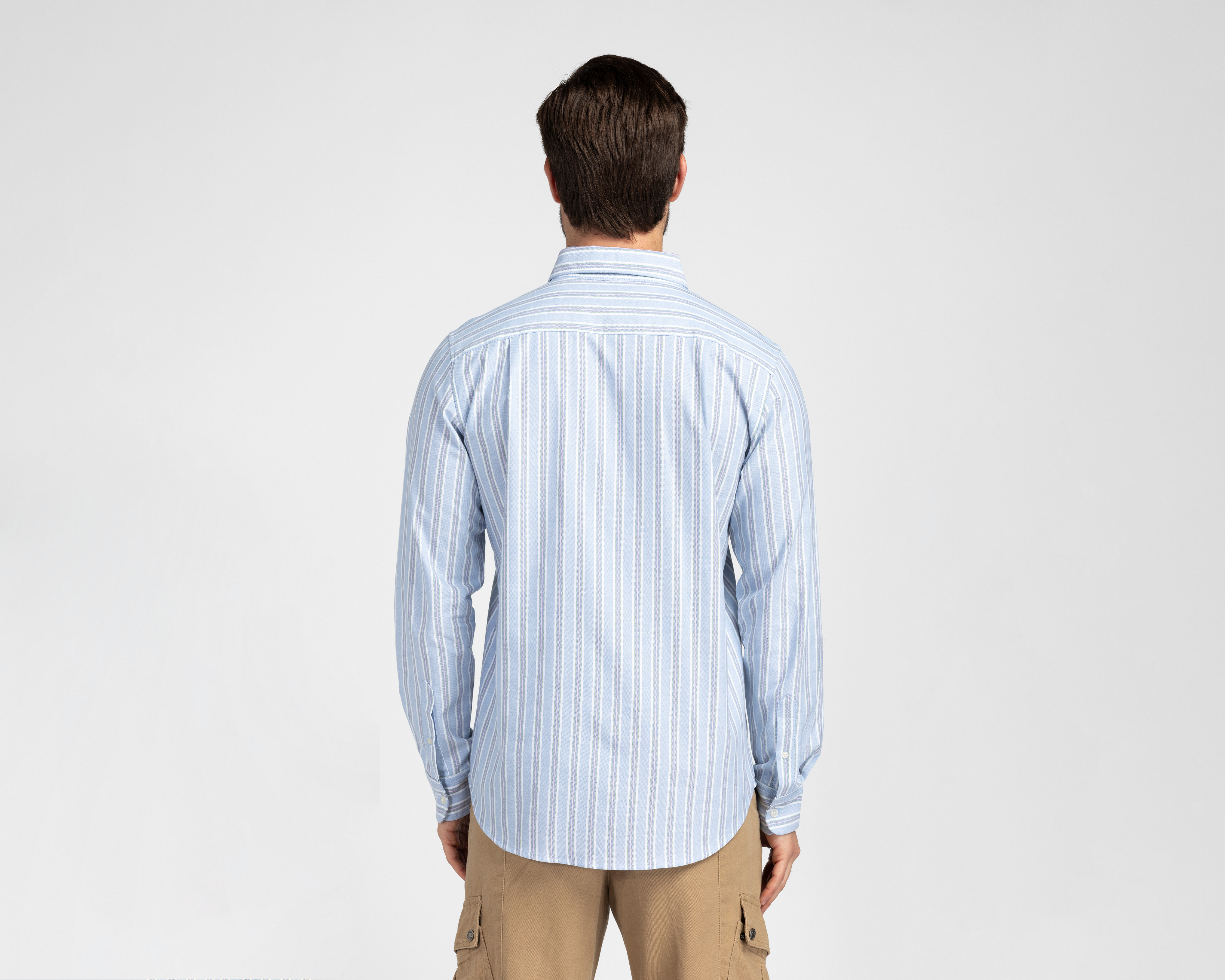 Foto 4 pulgar | Foto 3 | Camisa Casual de Algodón Refill Regular Fit a Rayas para Hombre