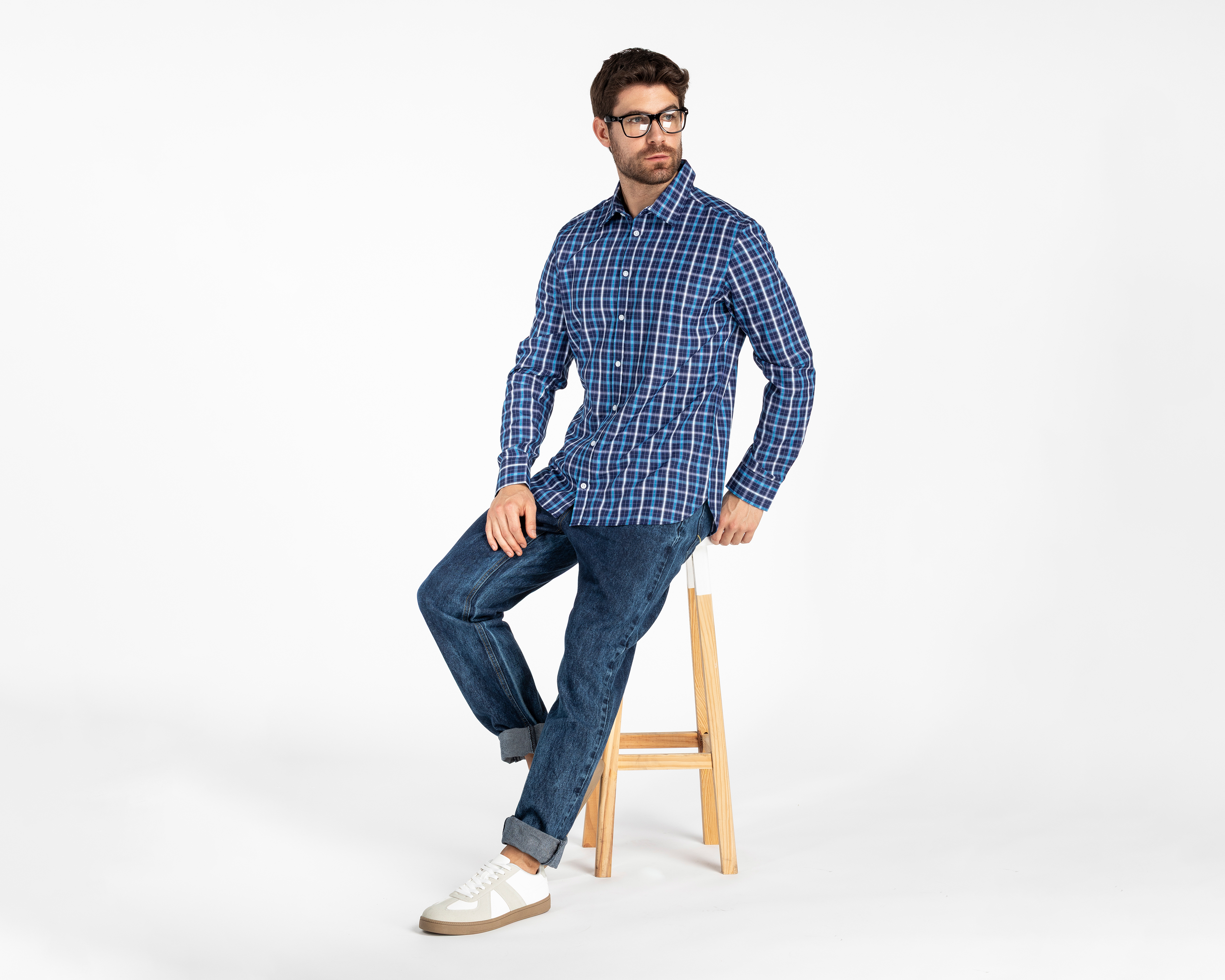 Foto 3 pulgar | Foto 2 | Camisa Casual Refill Regular Fit a Cuadros para Hombre