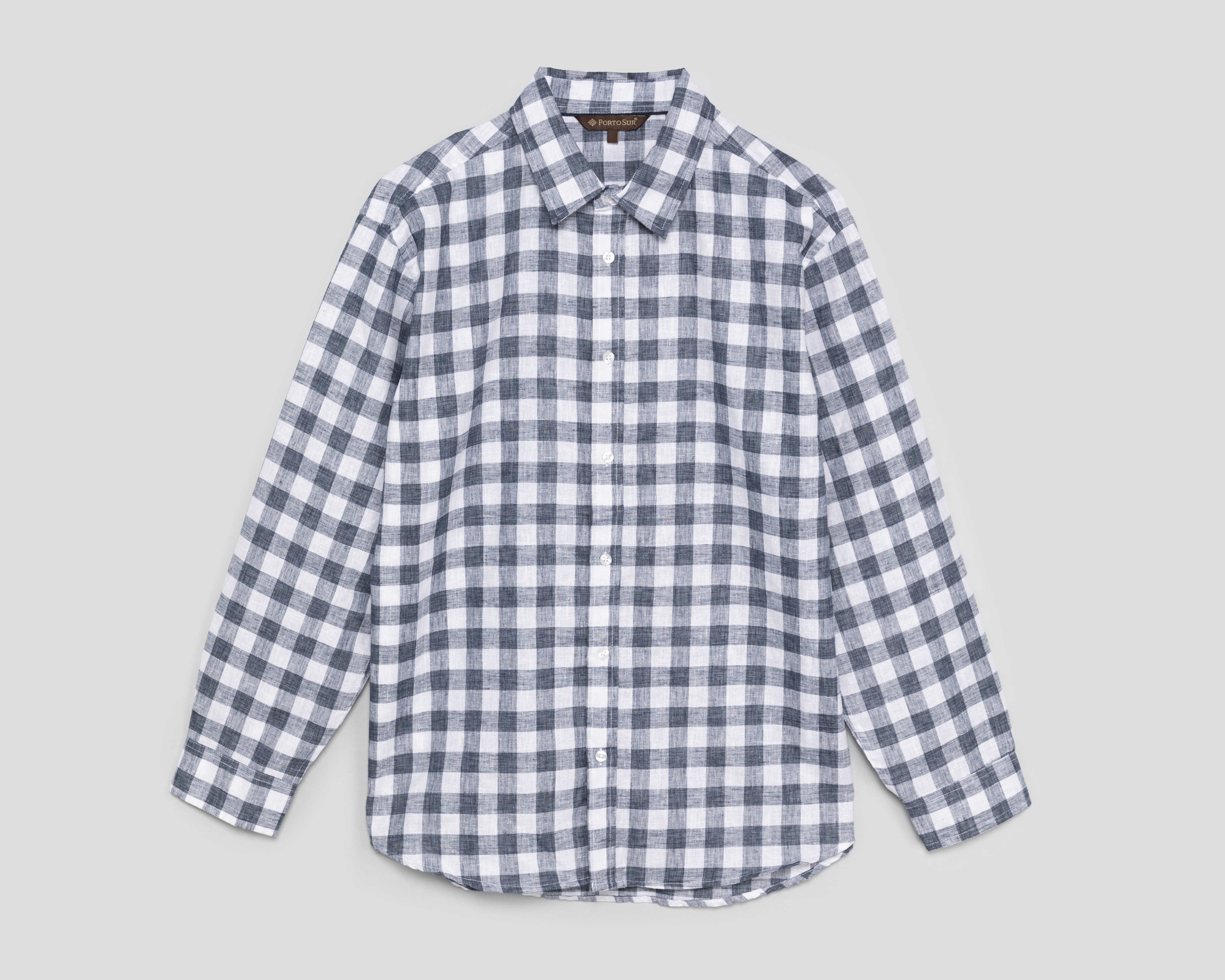Camisa Casual Porto Sur Regular a Cuadros para Hombre