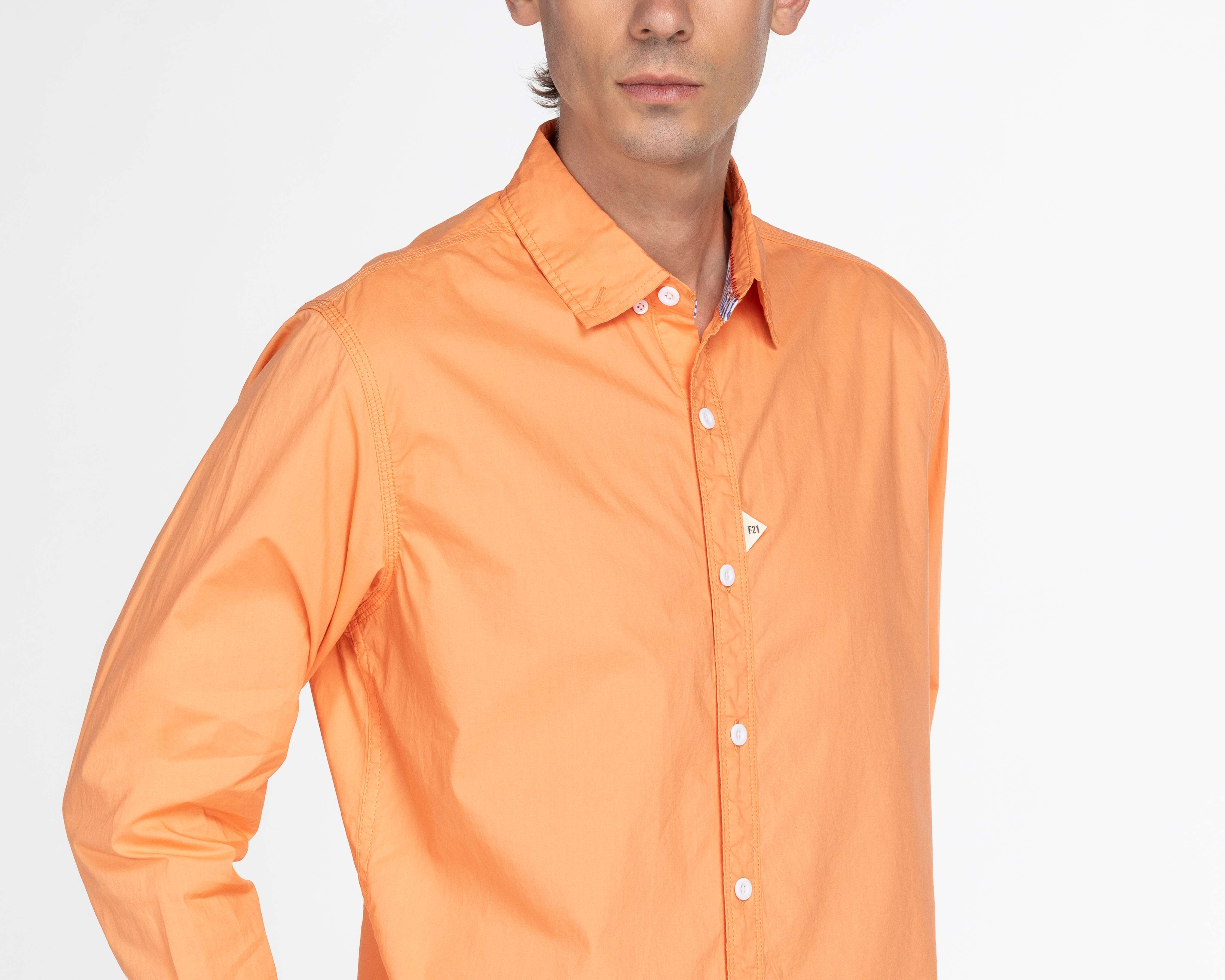 Foto 4 pulgar | Foto 3 | Camisa Casual de Algodón Forever 21 Regular para Hombre