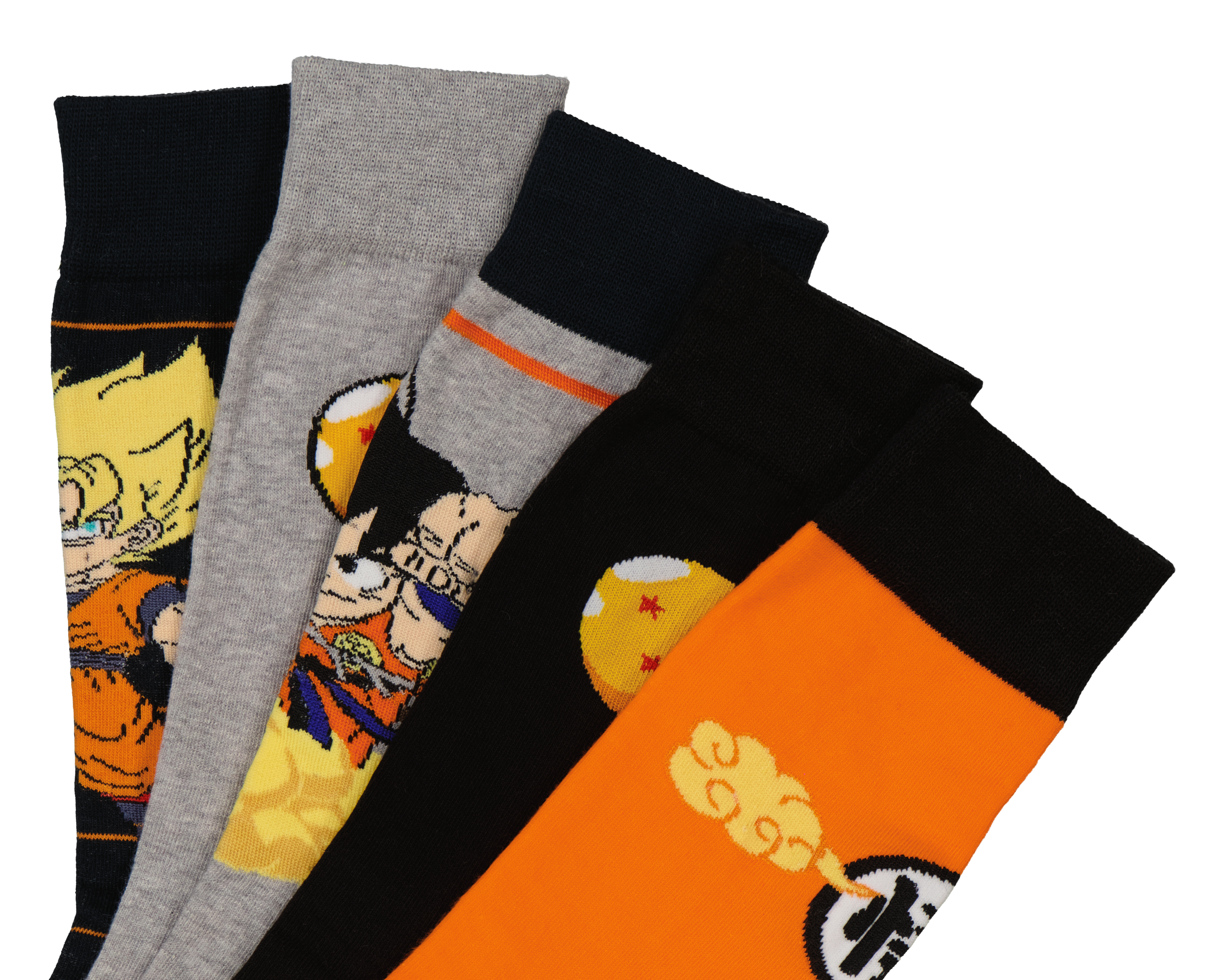 Foto 3 pulgar | Foto 2 | Calcetas Largas Dragon Ball para Hombre 5 Pares