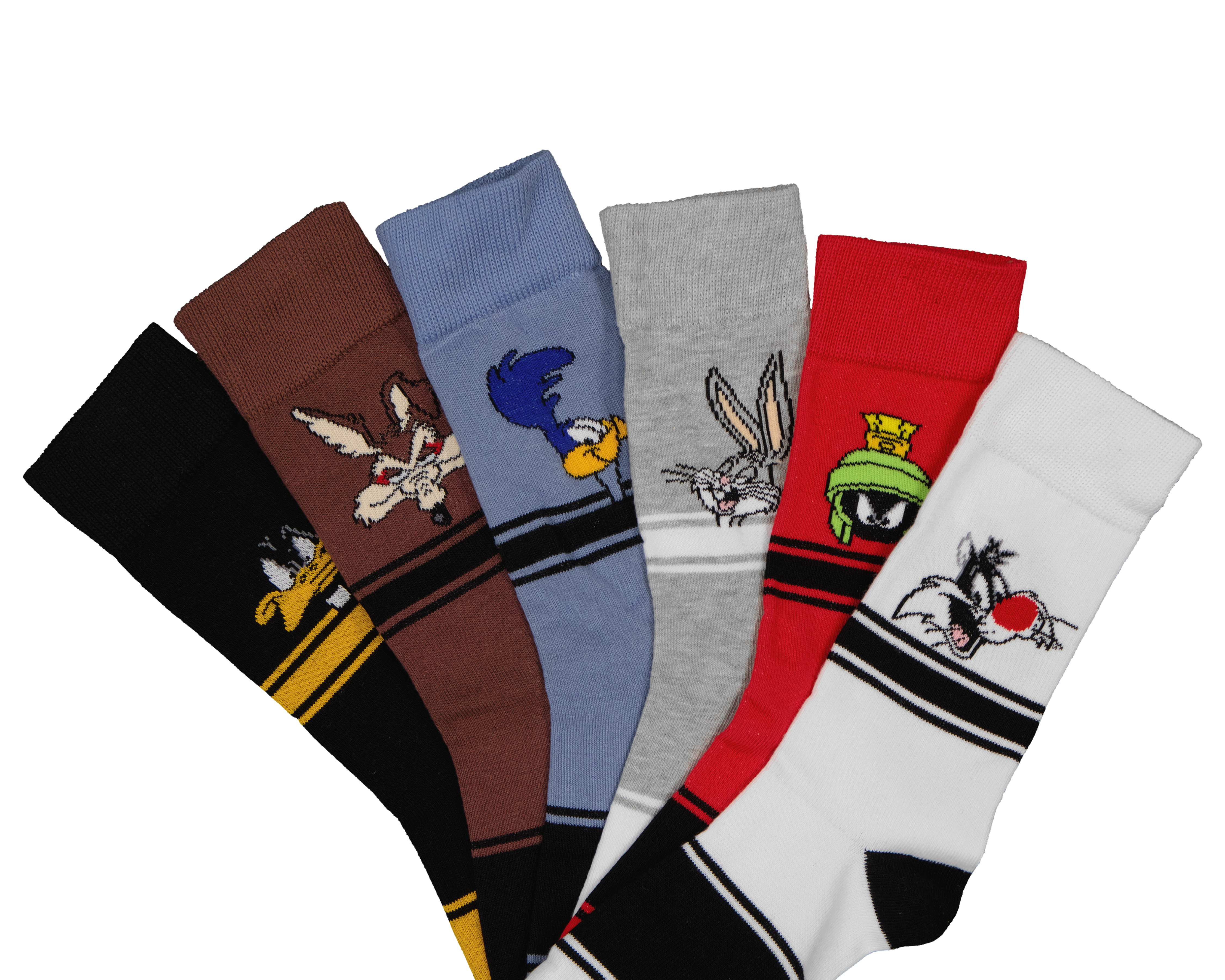 Foto 2 | Foto 2 | Calcetas Largas Looney Tunes para Hombre 6 Pares