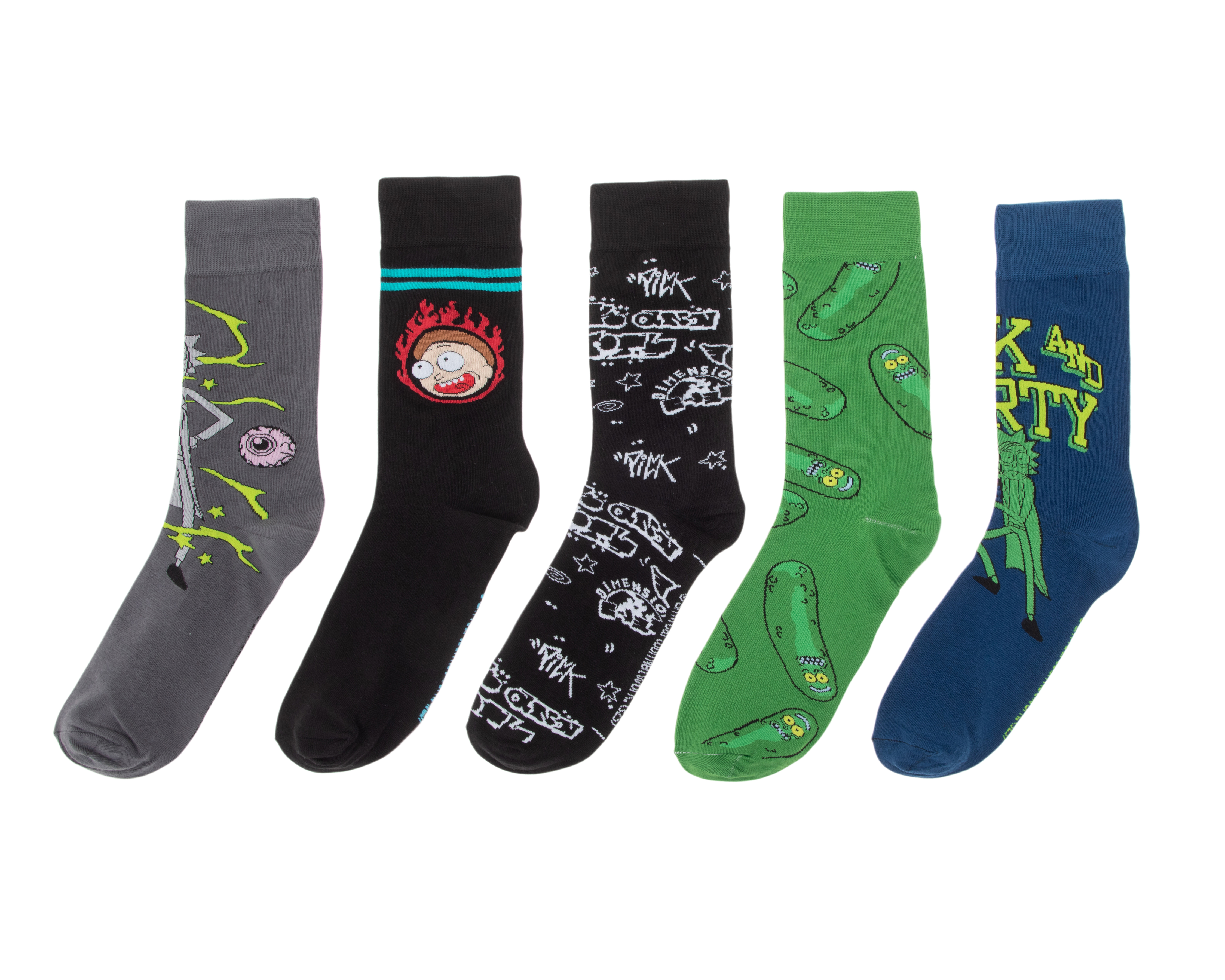 Foto 1 | Foto 1 | Calcetas Rick & Morty para Hombre 5 Pares