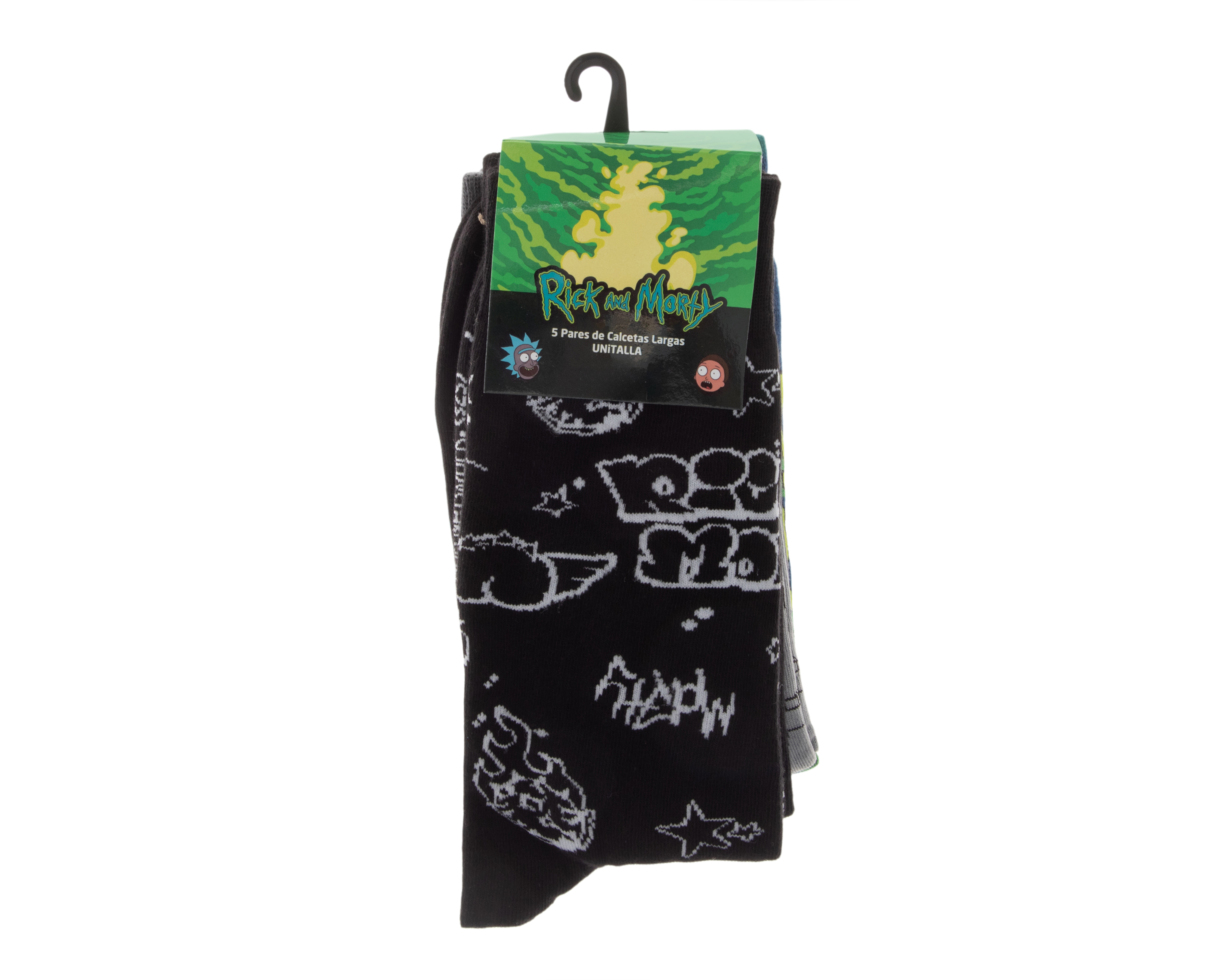 Foto 4 pulgar | Foto 3 | Calcetas Rick & Morty para Hombre 5 Pares