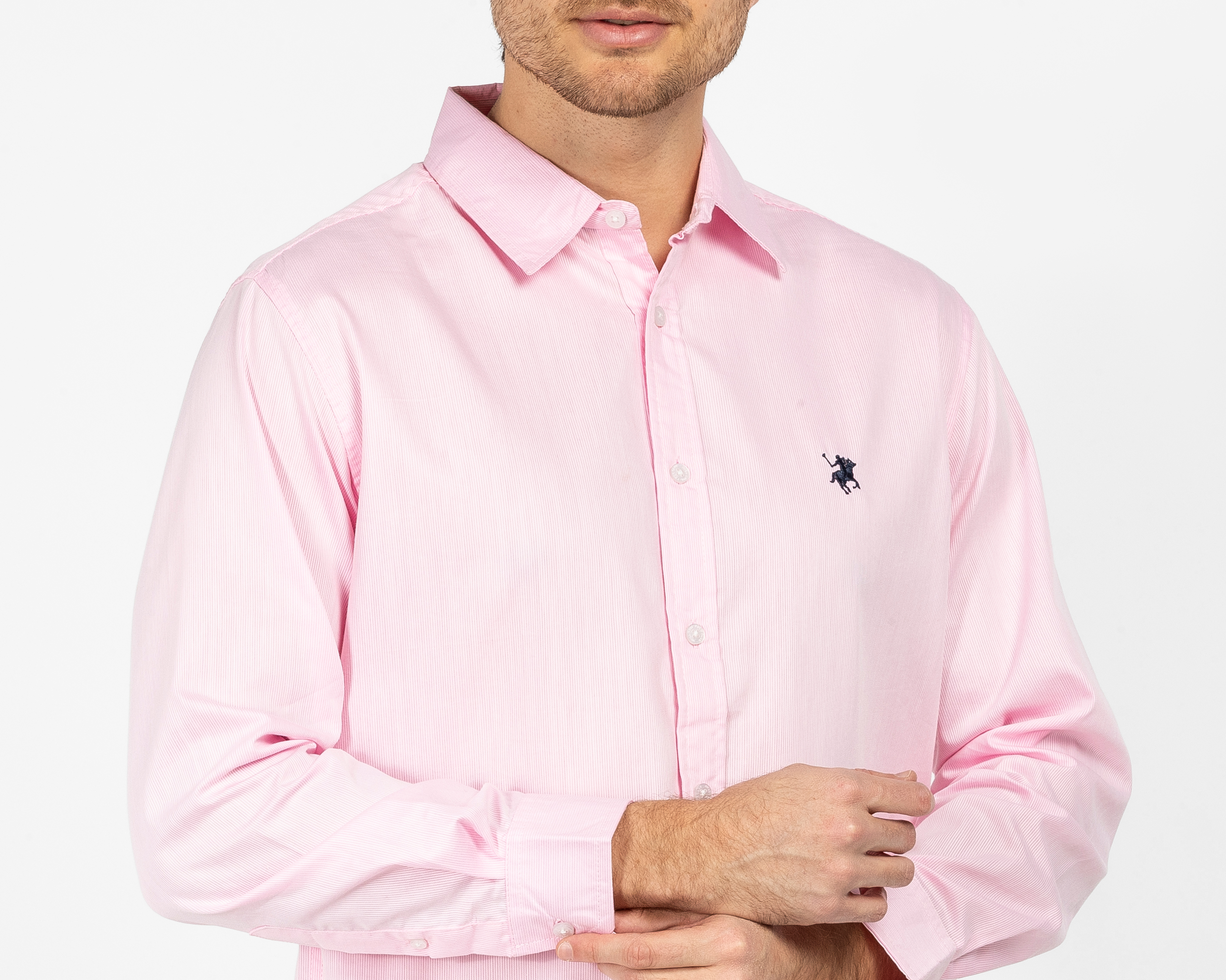 Foto 4 pulgar | Foto 3 | Camisa de Vestir York Team Polo Club Manga Larga Cuello Americano para Hombre