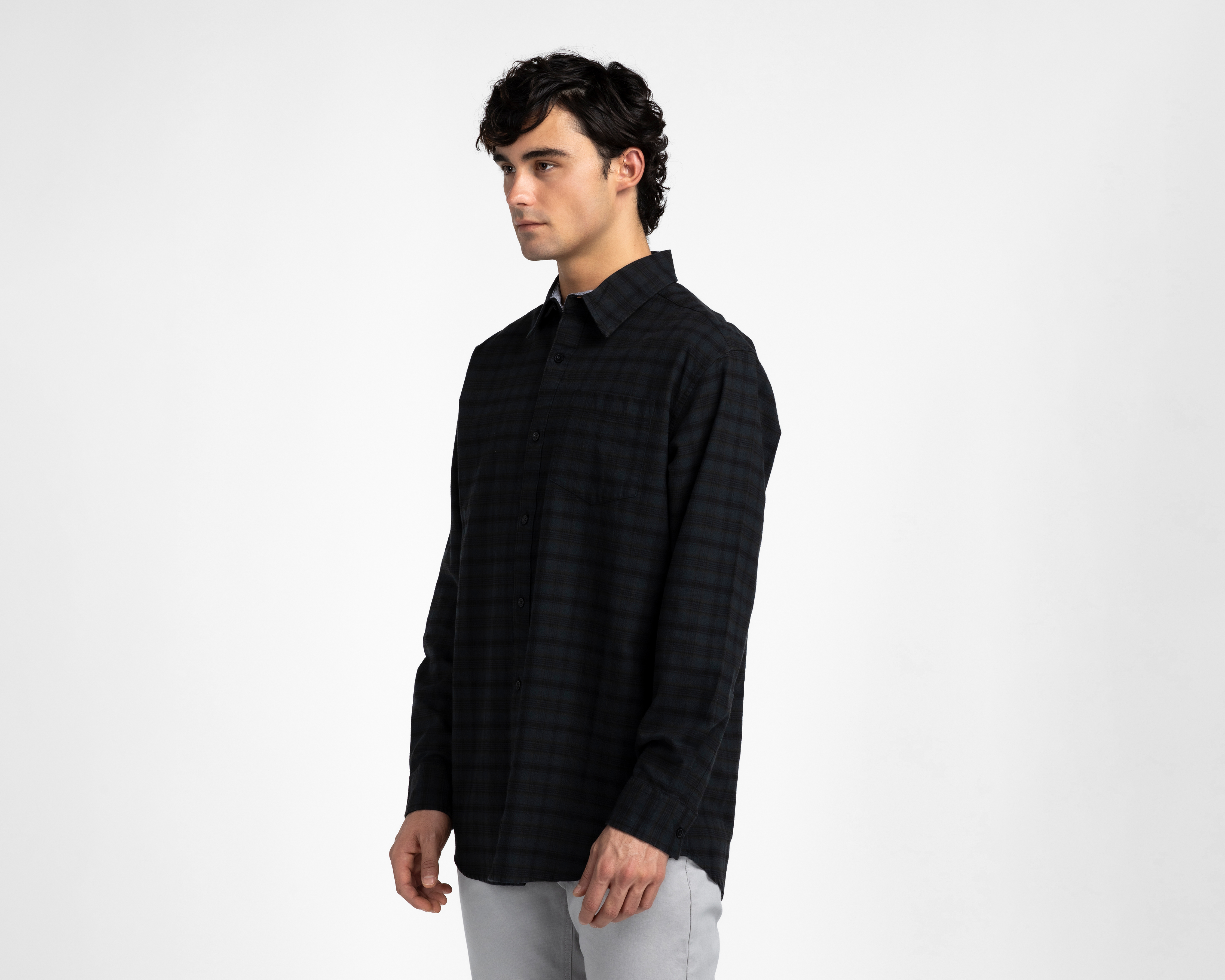 Foto 2 pulgar | Foto 1 | Camisa Casual de Algodón Porto Sur Regular a Cuadros para Hombre