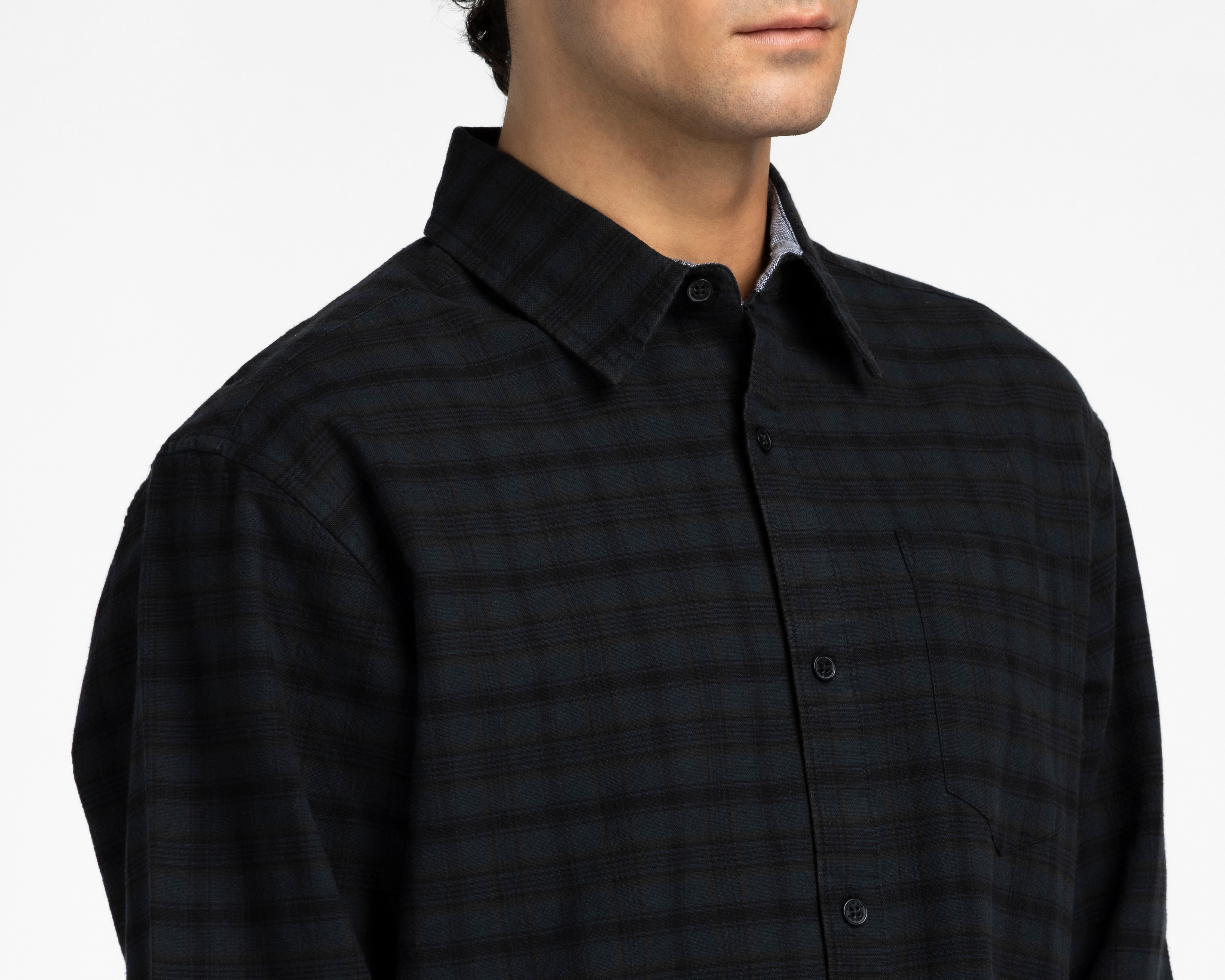 Foto 3 | Foto 3 | Camisa Casual de Algodón Porto Sur Regular a Cuadros para Hombre