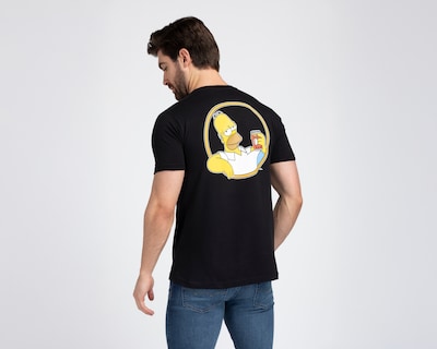Foto 2 | Foto 2 | Playera de Cuello Redondo Negra Disney The Simpson para Hombre