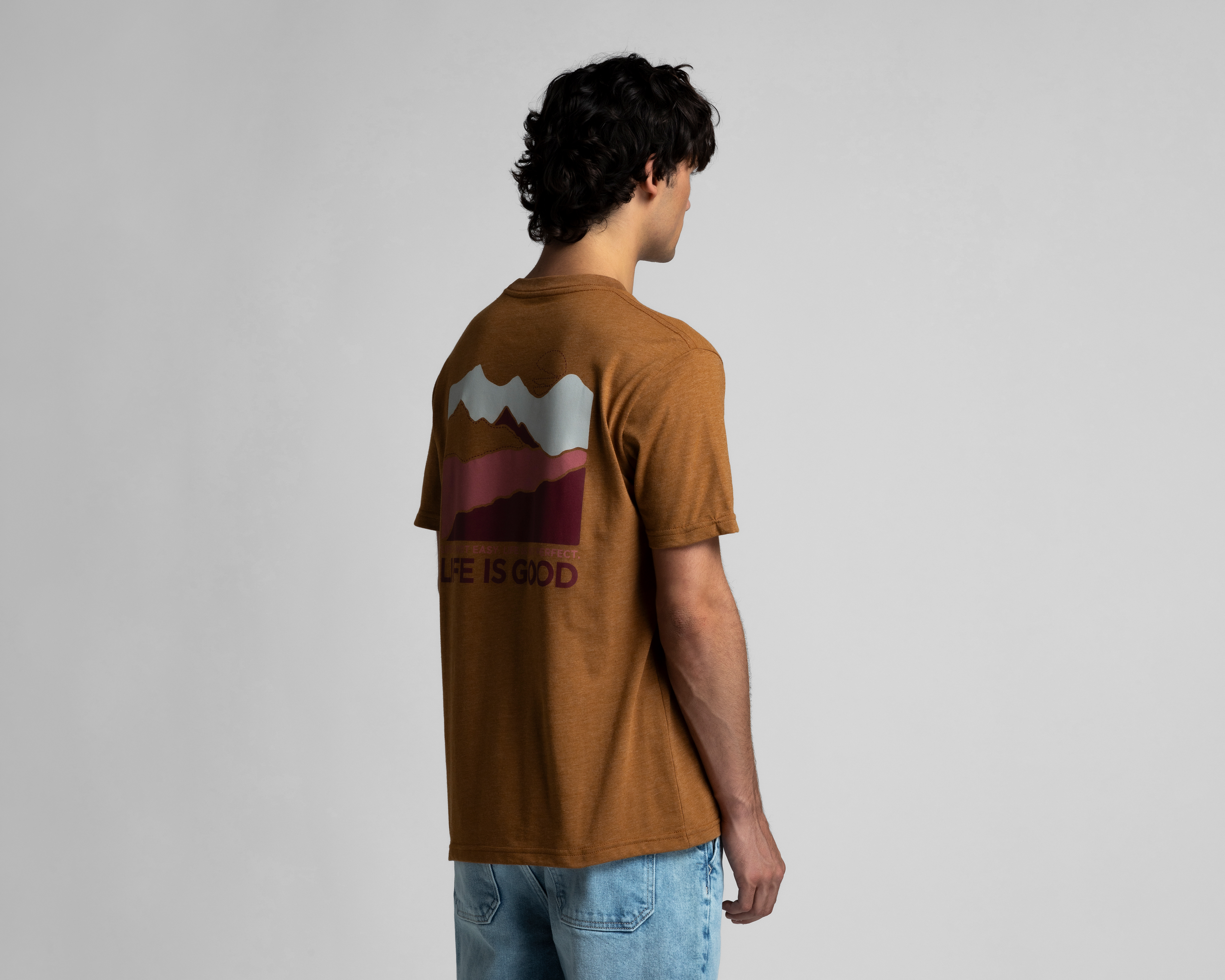 Foto 3 | Foto 3 | Playera de Cuello Redondo Café Refill para Hombre