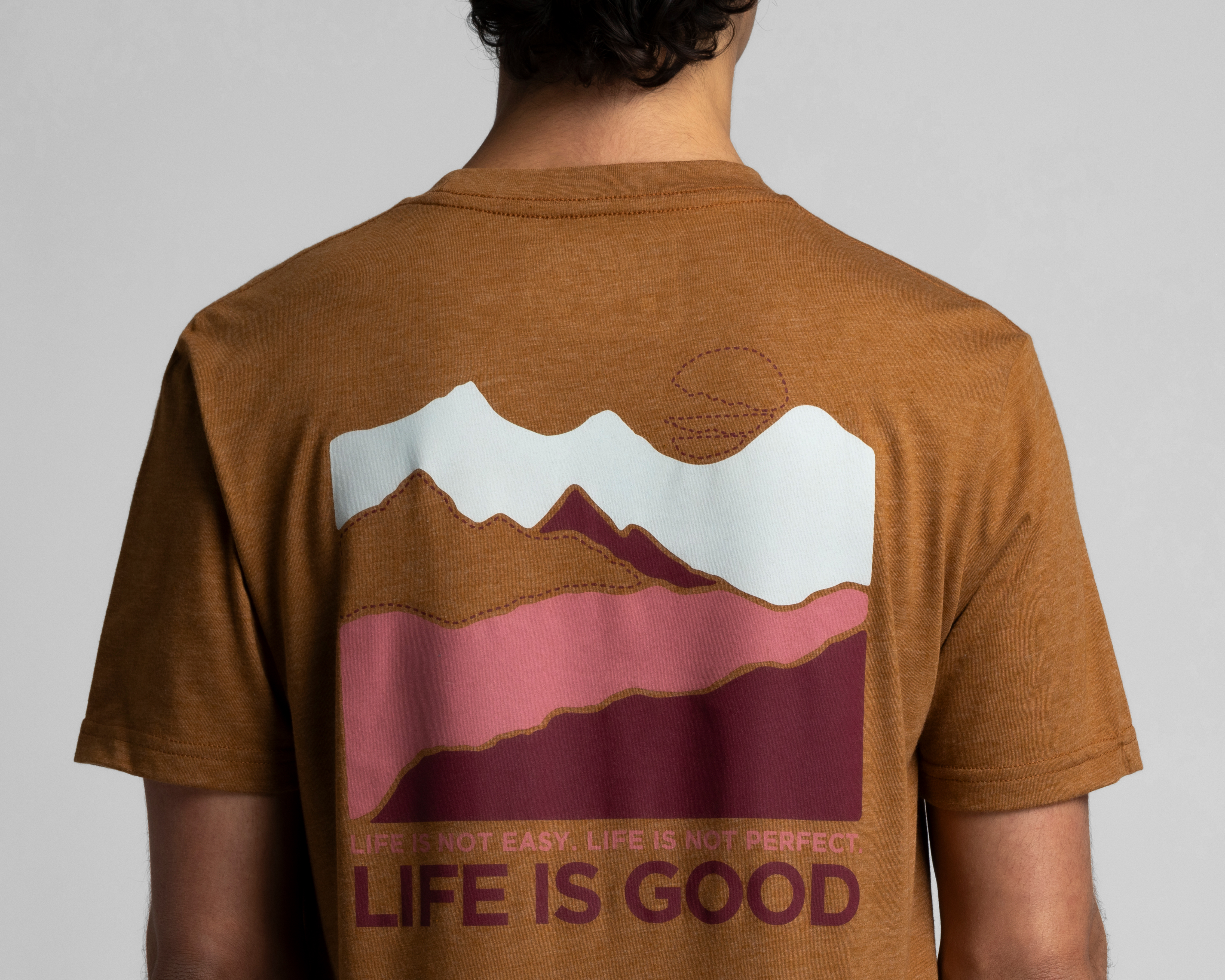 Foto 5 | Foto 5 | Playera de Cuello Redondo Café Refill para Hombre
