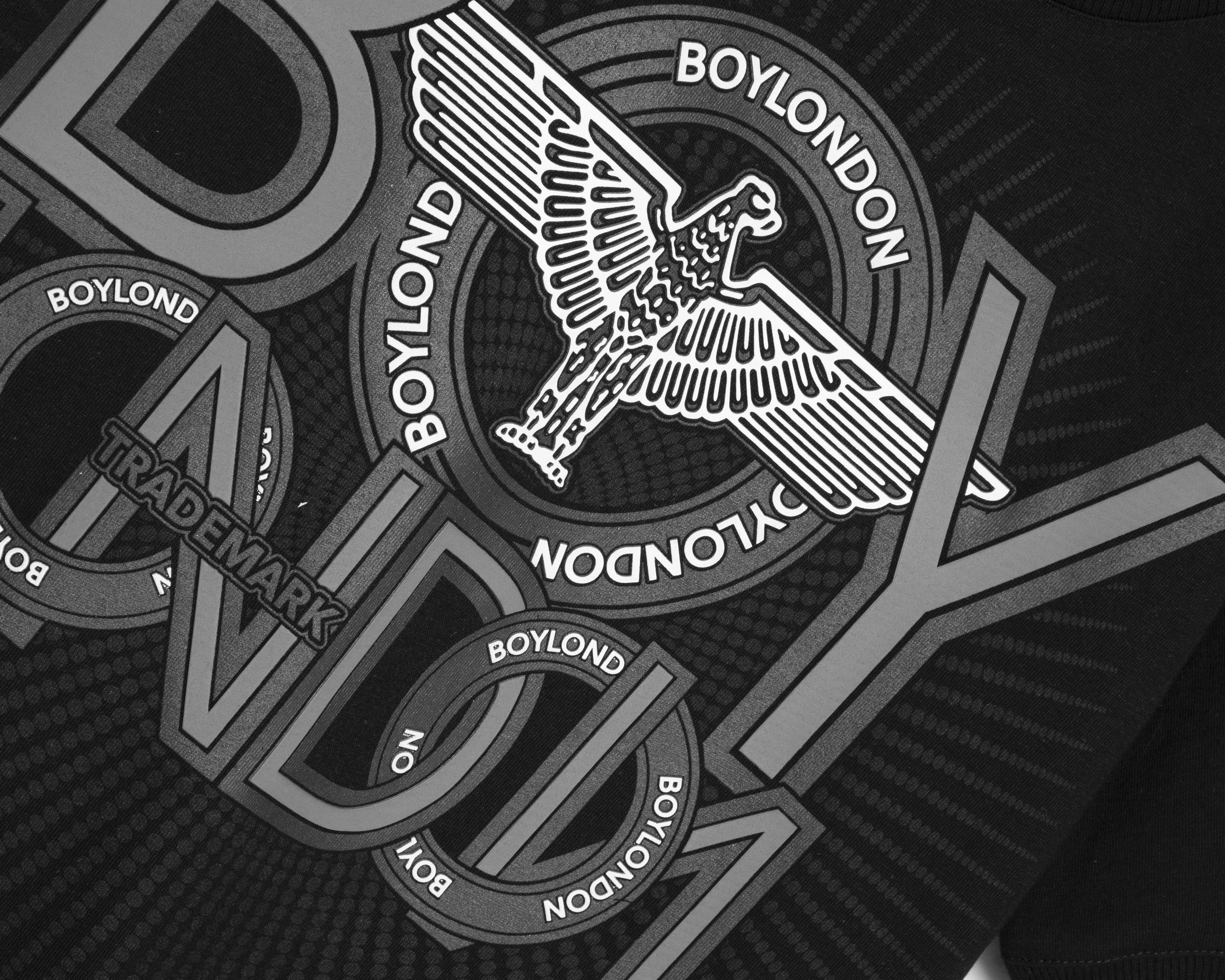 Foto 3 | Foto 3 | Playera de Cuello Redondo Negra Boy London para Hombre