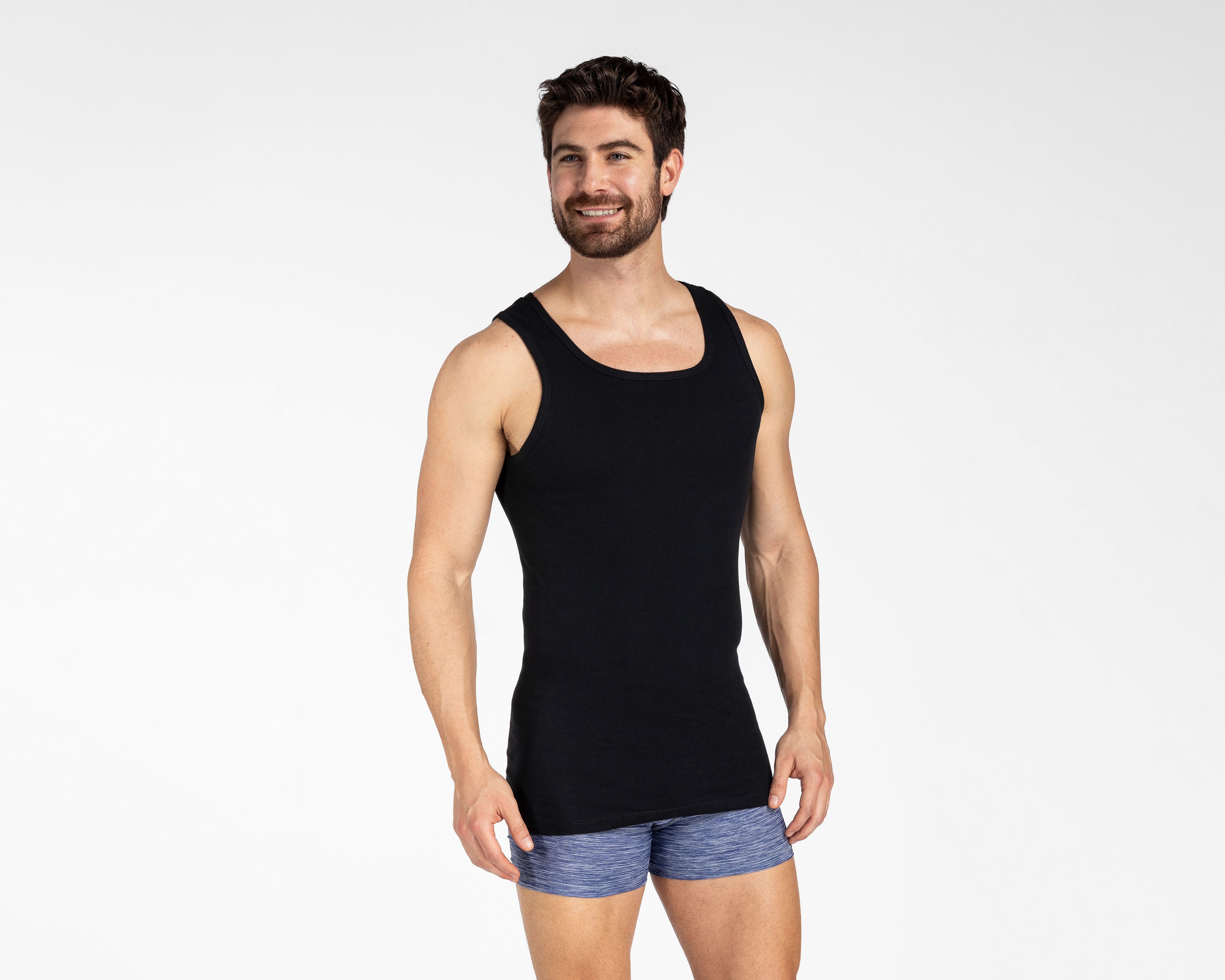 Foto 2 | Foto 2 | Camiseta Interior Sin Mangas Óptima para Hombre 4 Piezas