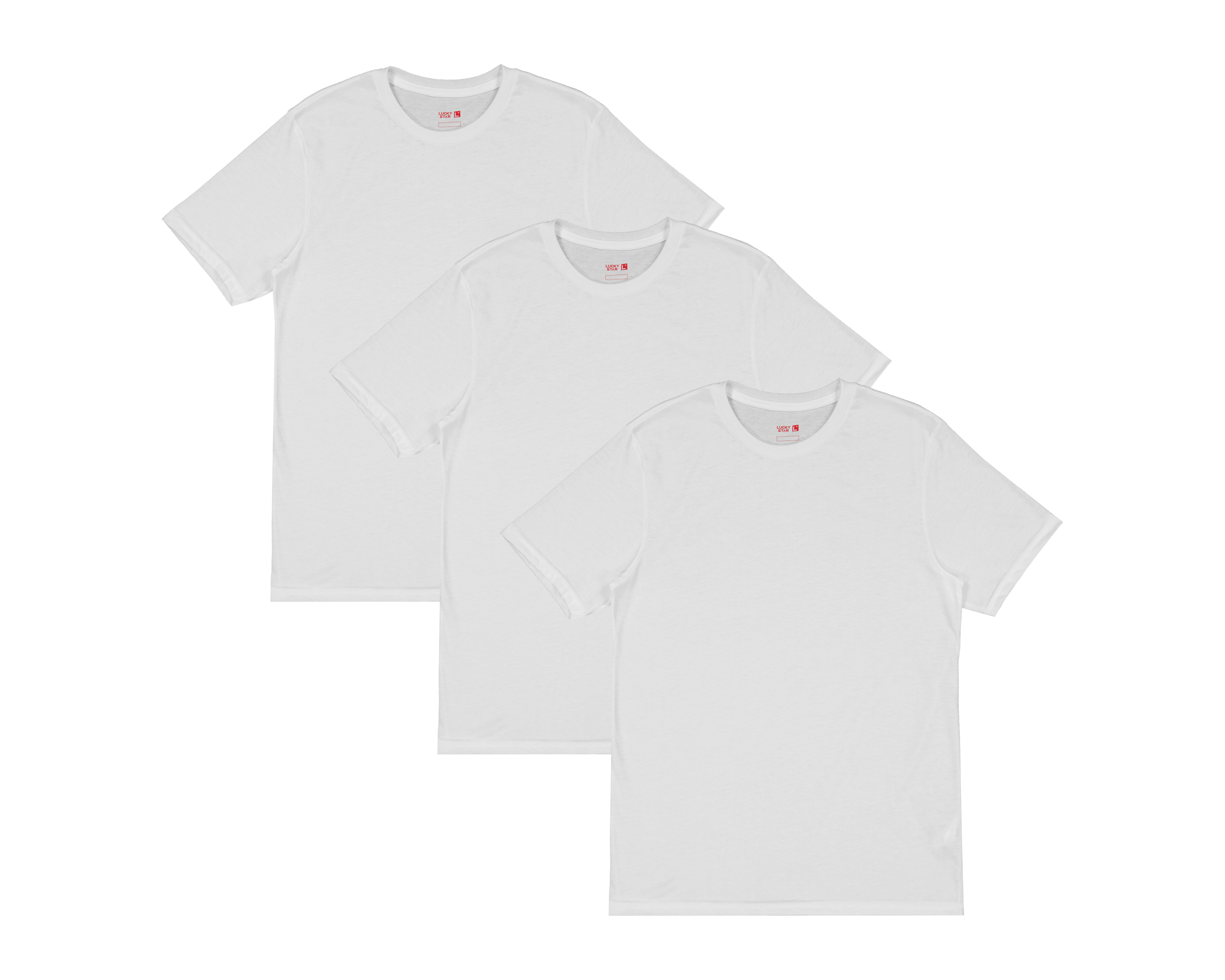 Camiseta Interior Cuello Redondo Lucky Star 3 Piezas