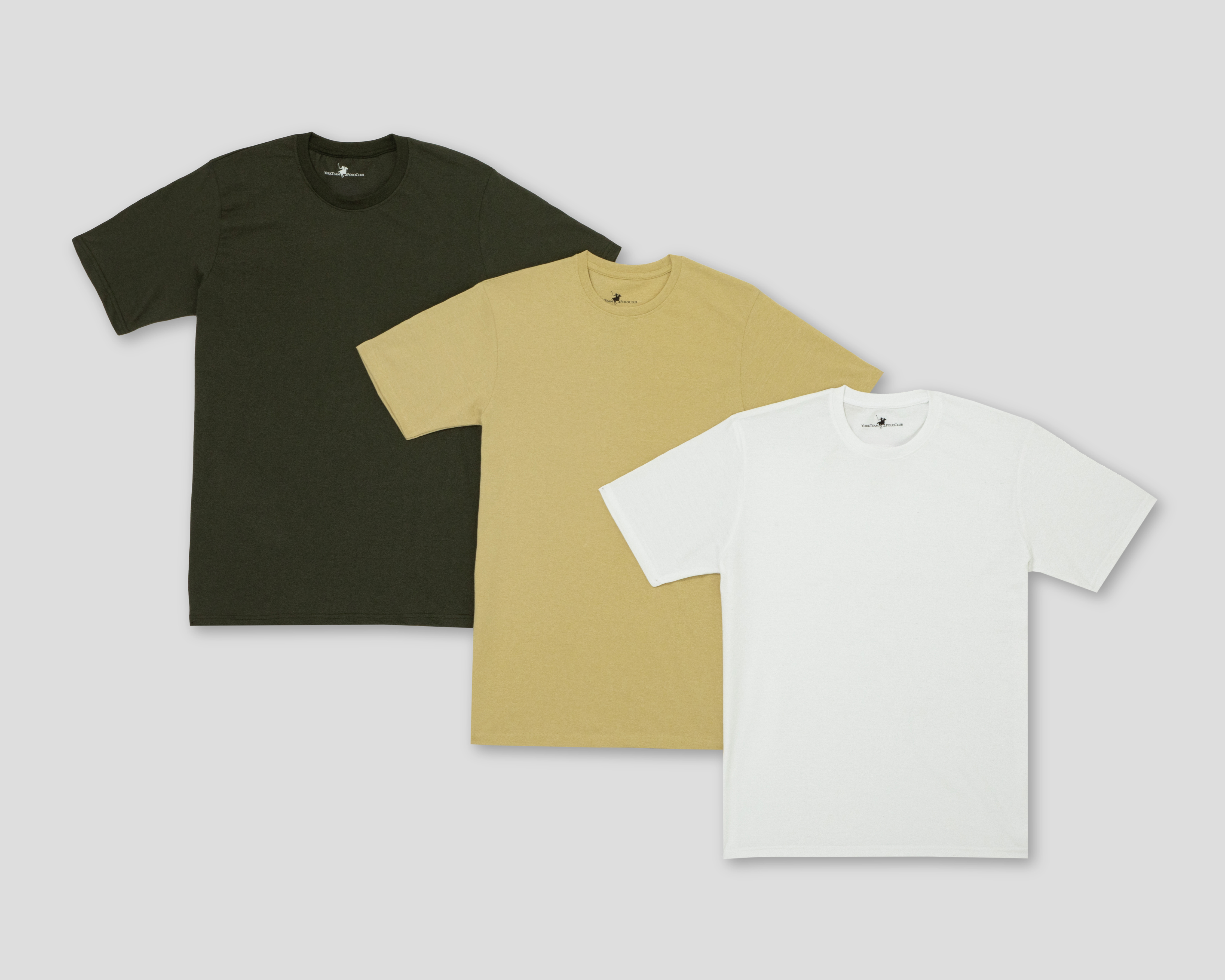 Playera Interior Cuello Redondo York Team Polo Club para Hombre 3 Piezas