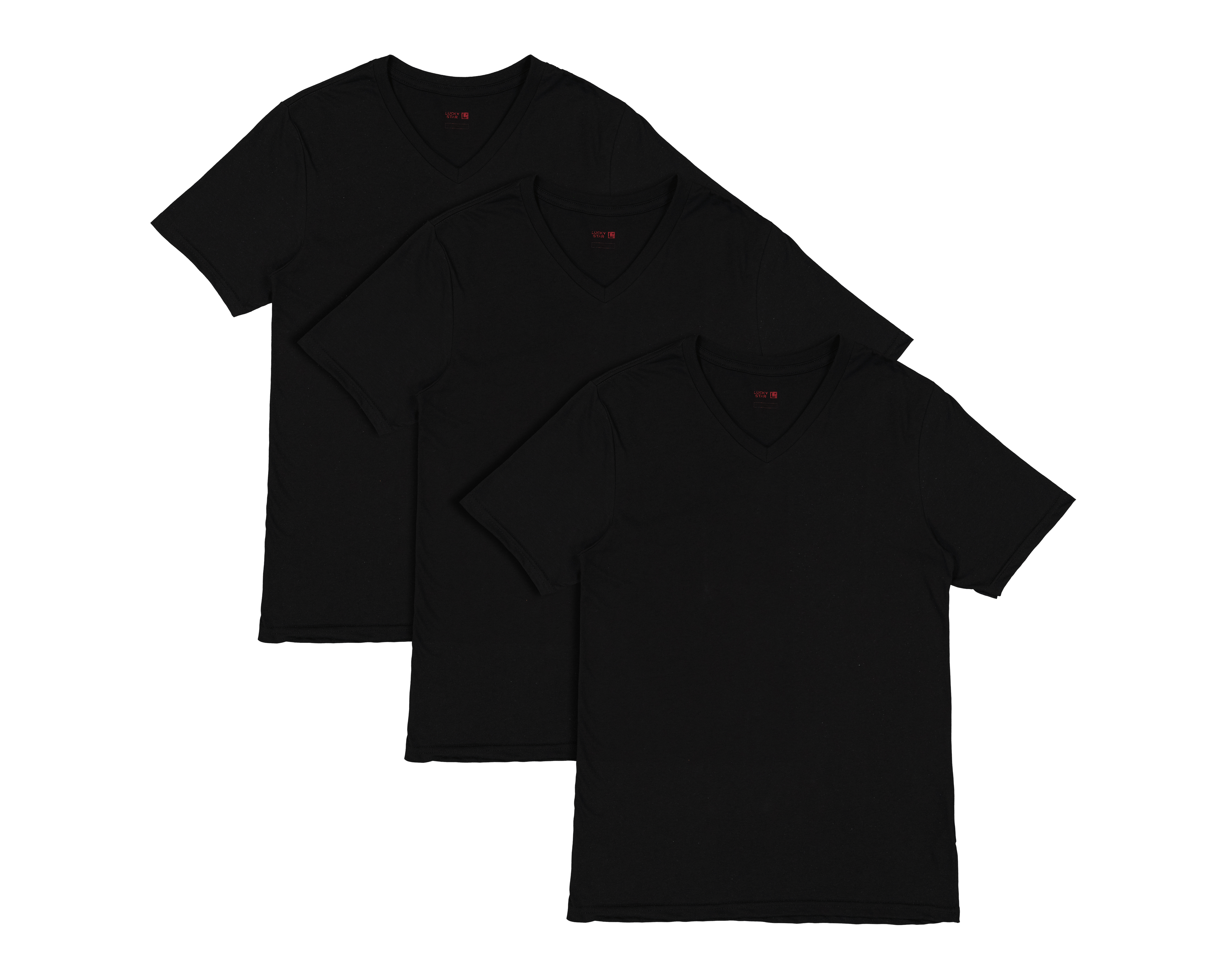 Camiseta Interior Cuello V Lucky Star 3 Piezas