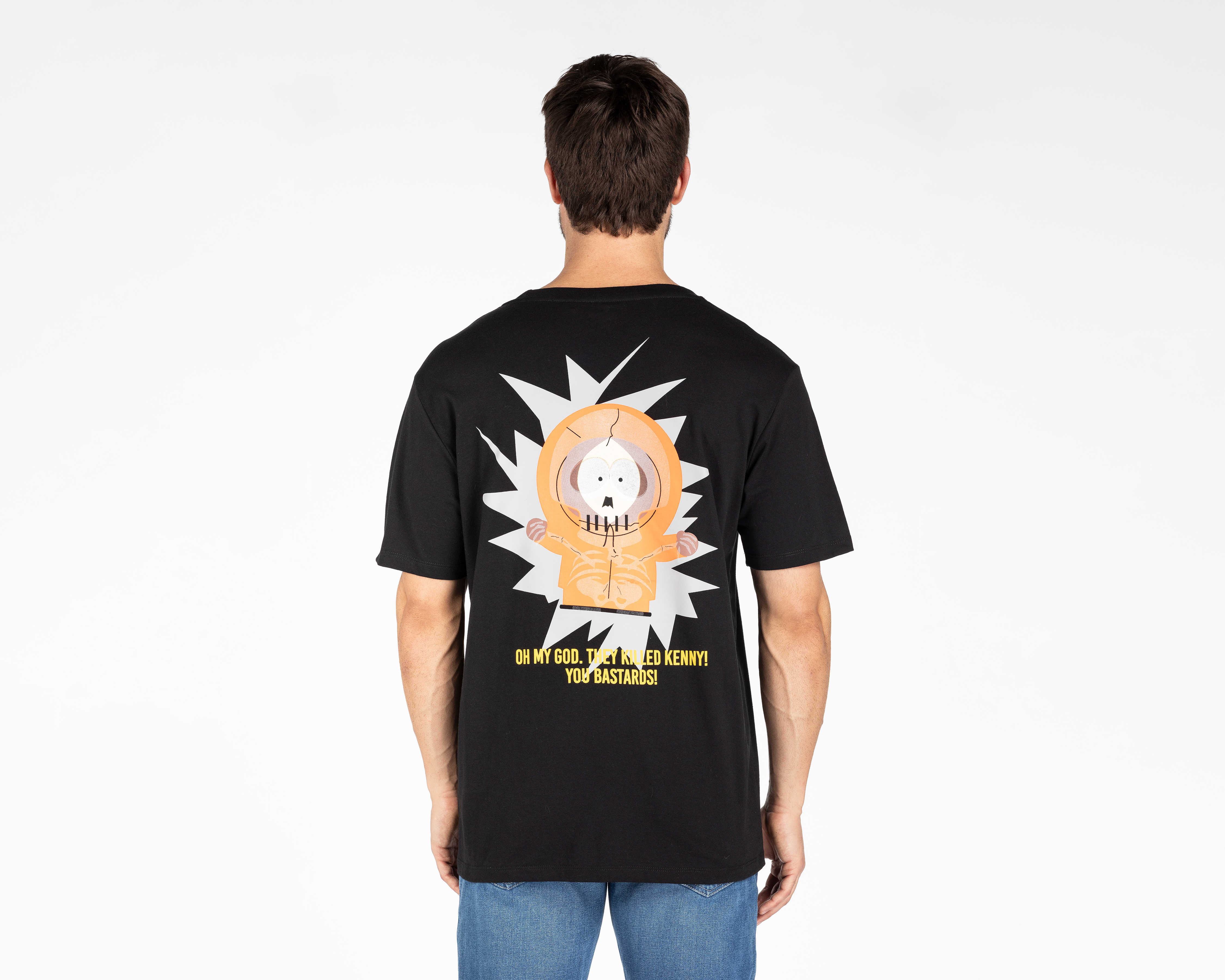 Foto 3 pulgar | Foto 2 | Playera de Cuello Redondo Negra South Park para Hombre